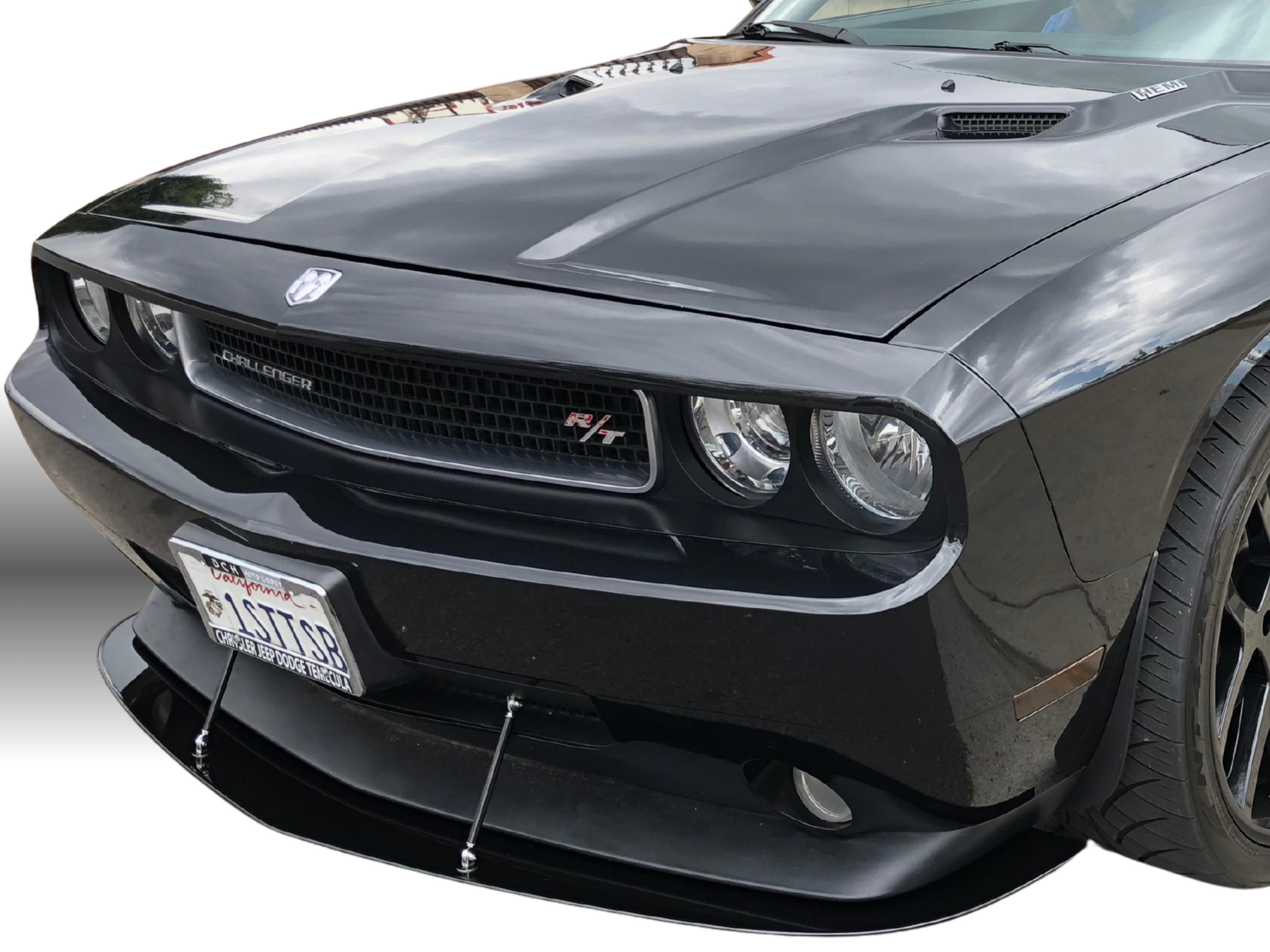 2008 - 2023 Dodge Challenger GT R/T SXT: Reg Design Splitter