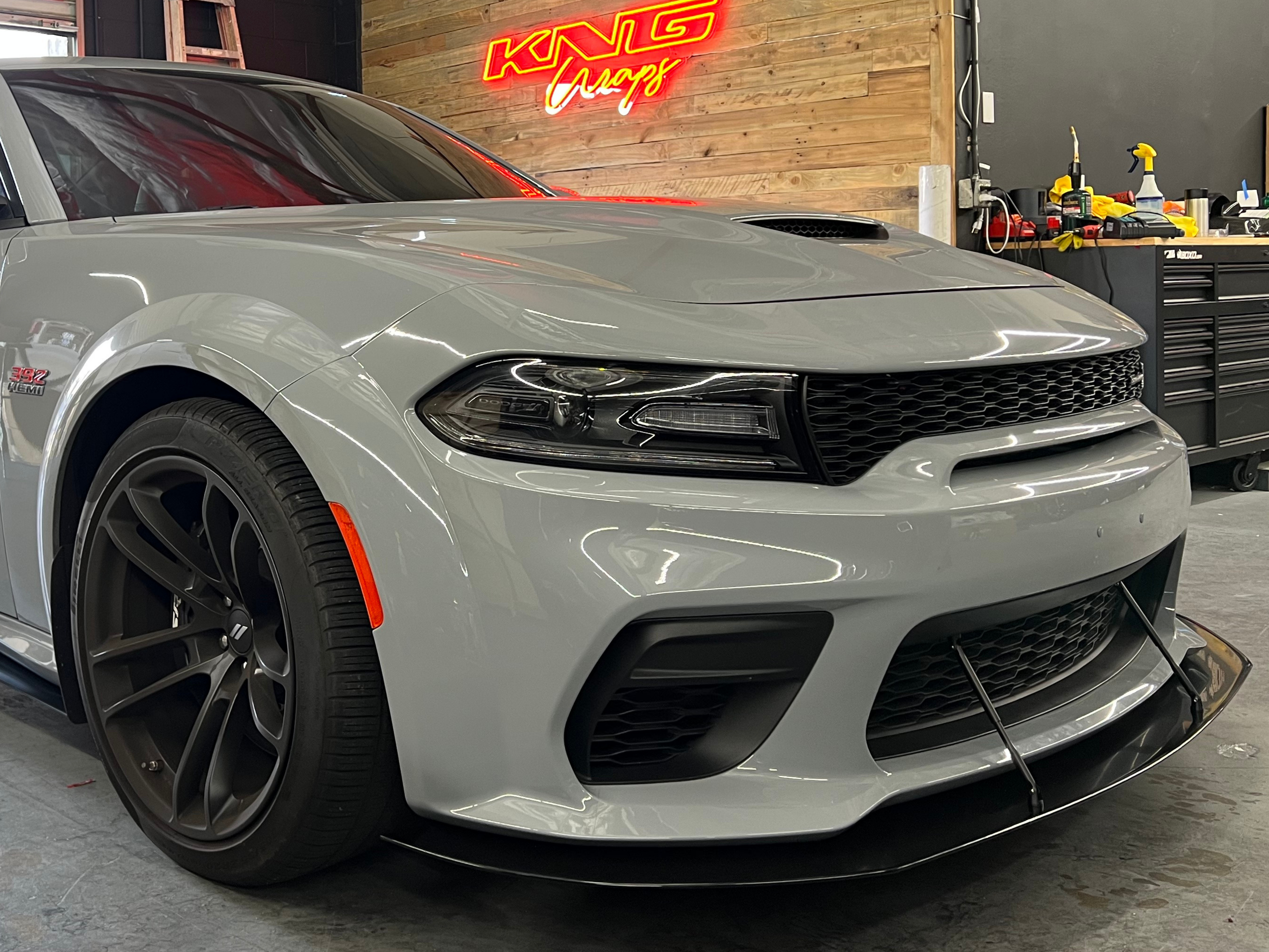 2020 - 2023 Dodge Charger Widebody: Round Design Splitter