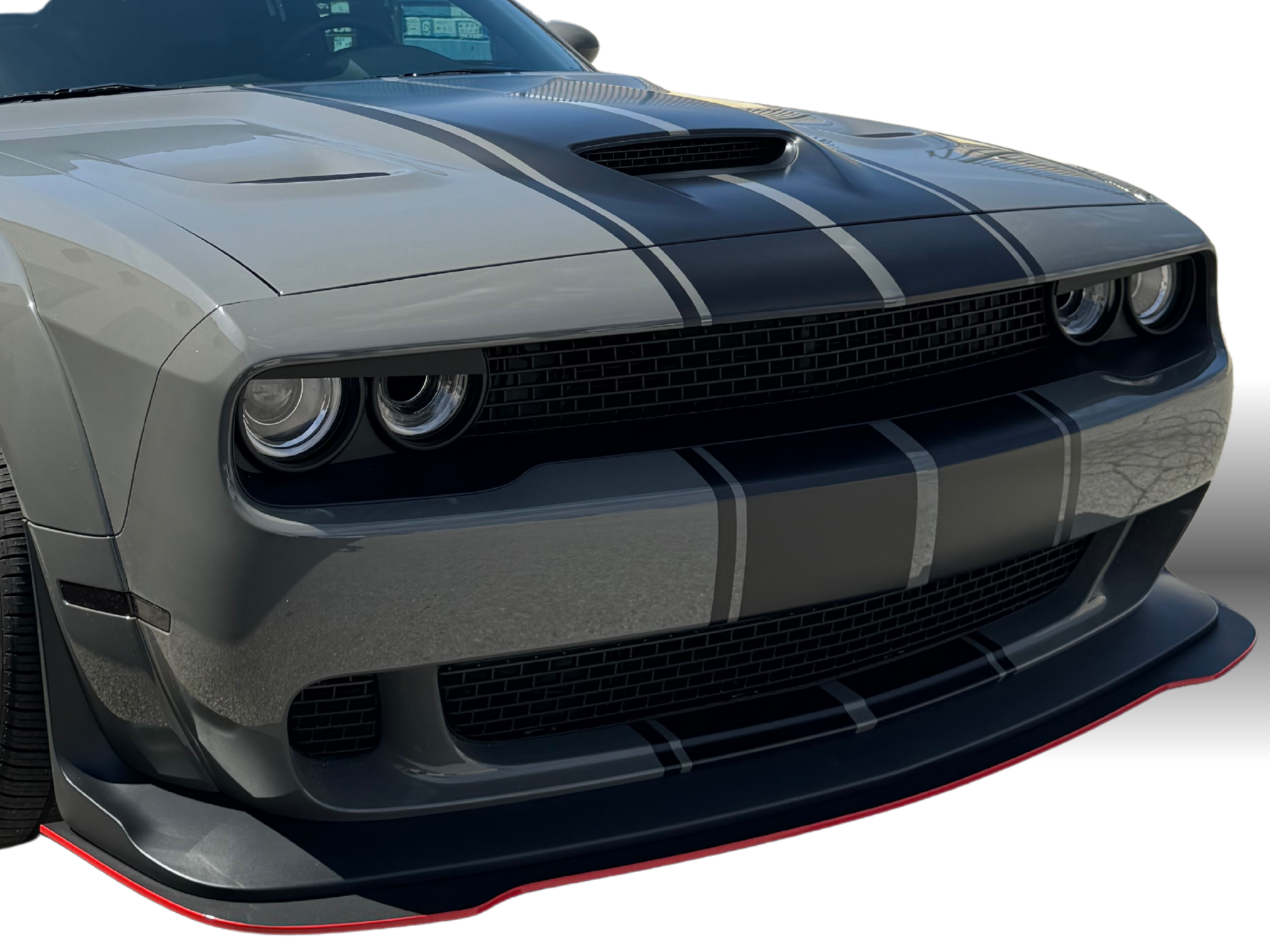 NEW 2018 - 2023 Dodge Challenger Widebody: Hellcat Rodless Design Splitter