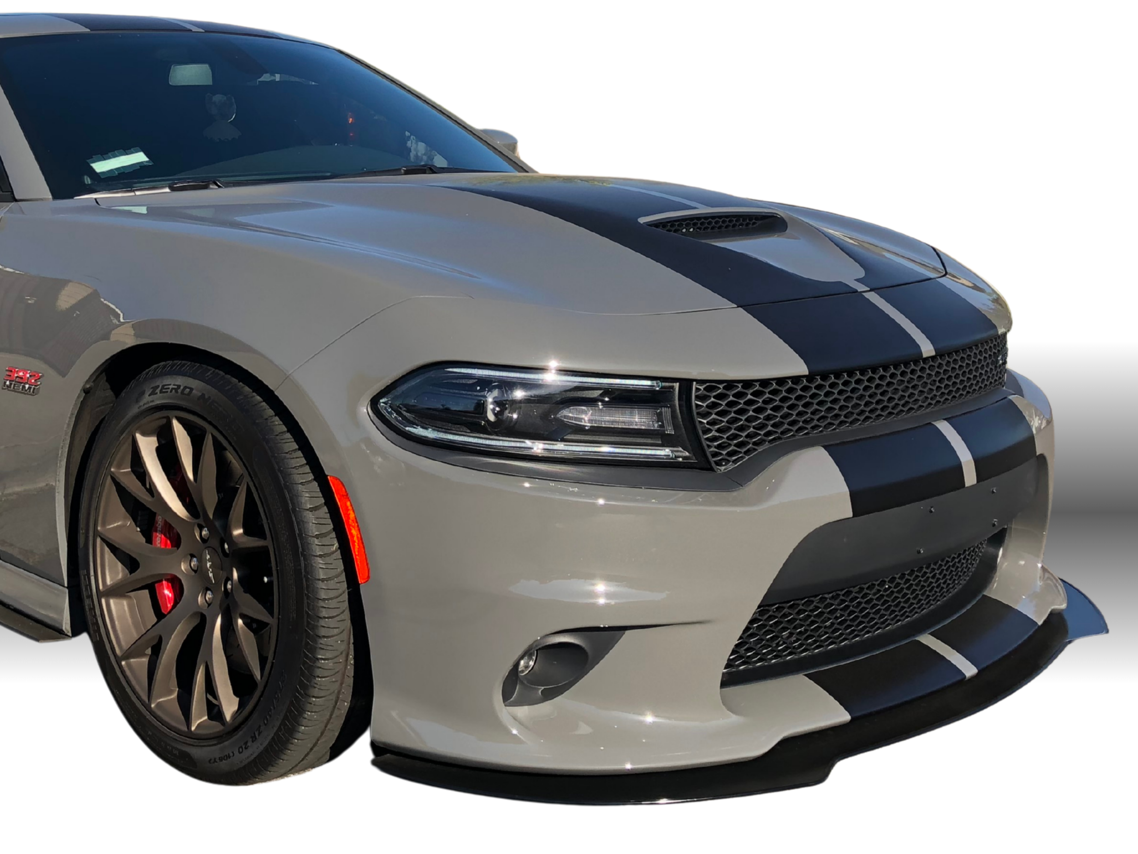 2015 - 2023 Dodge Charger GT, Scatpack, Hellcat: Sharp Rodless Design Splitter