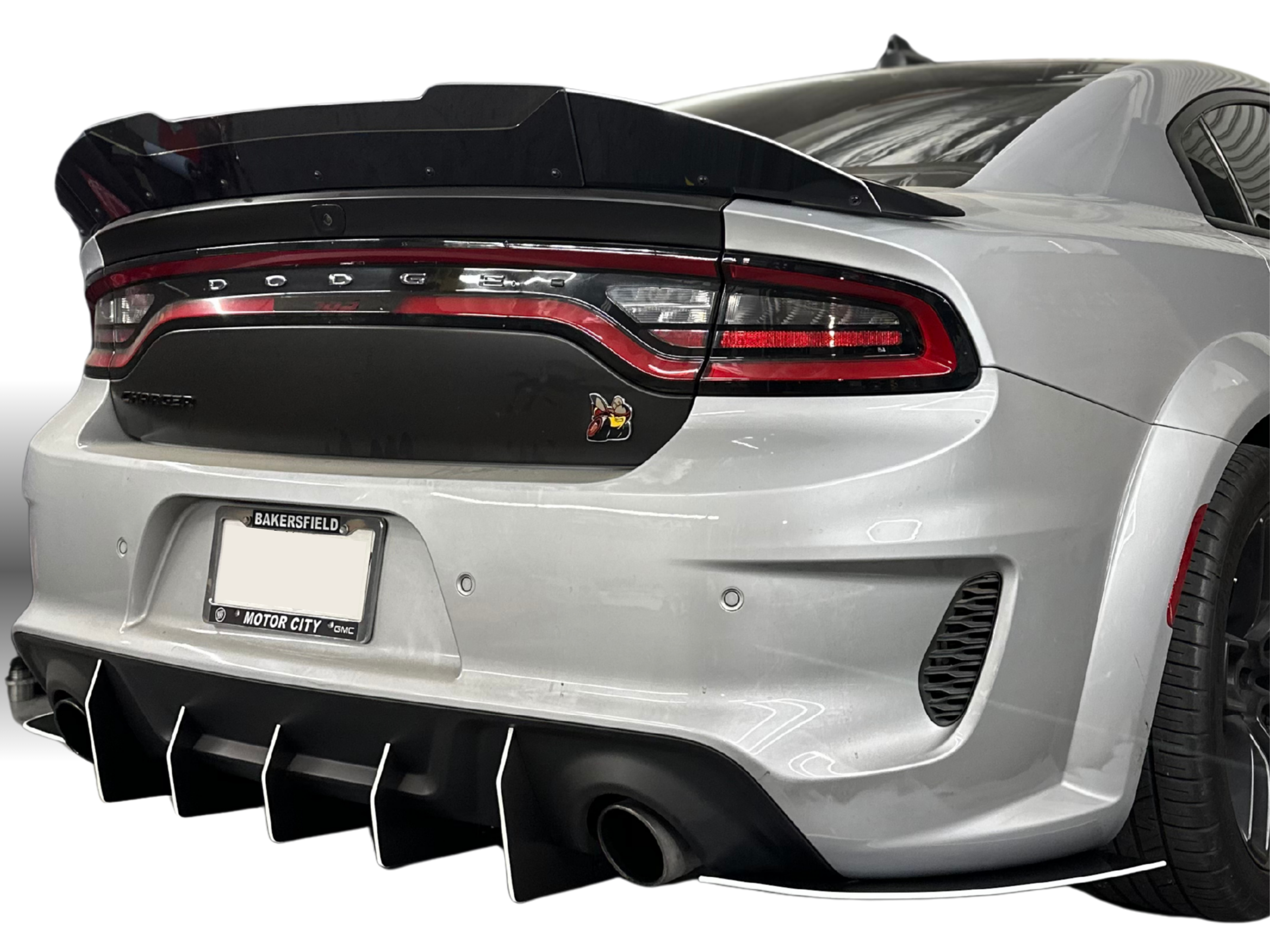 2020 - 2023 Dodge Charger Widebody: V2 M-Slant Round Design Diffuser