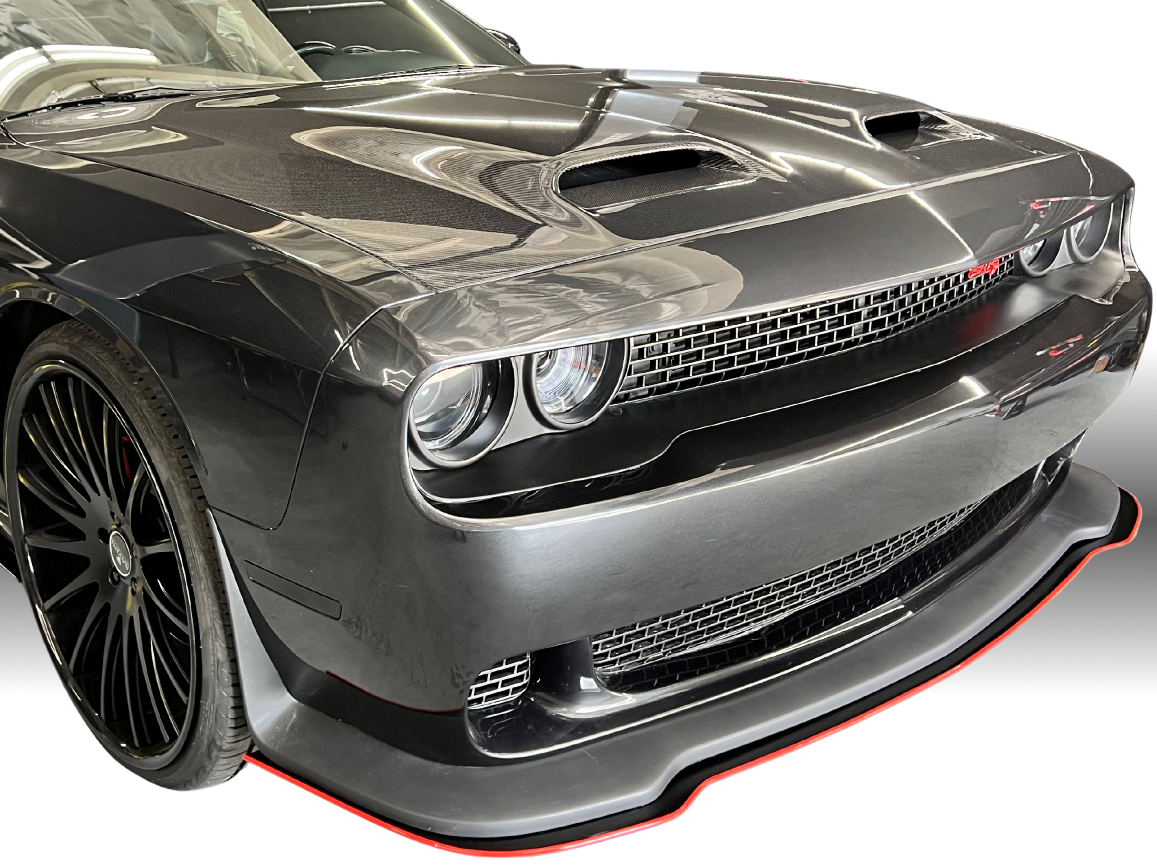 2015 - 2023 Dodge Challenger Hellcat: Rodless Design Splitter