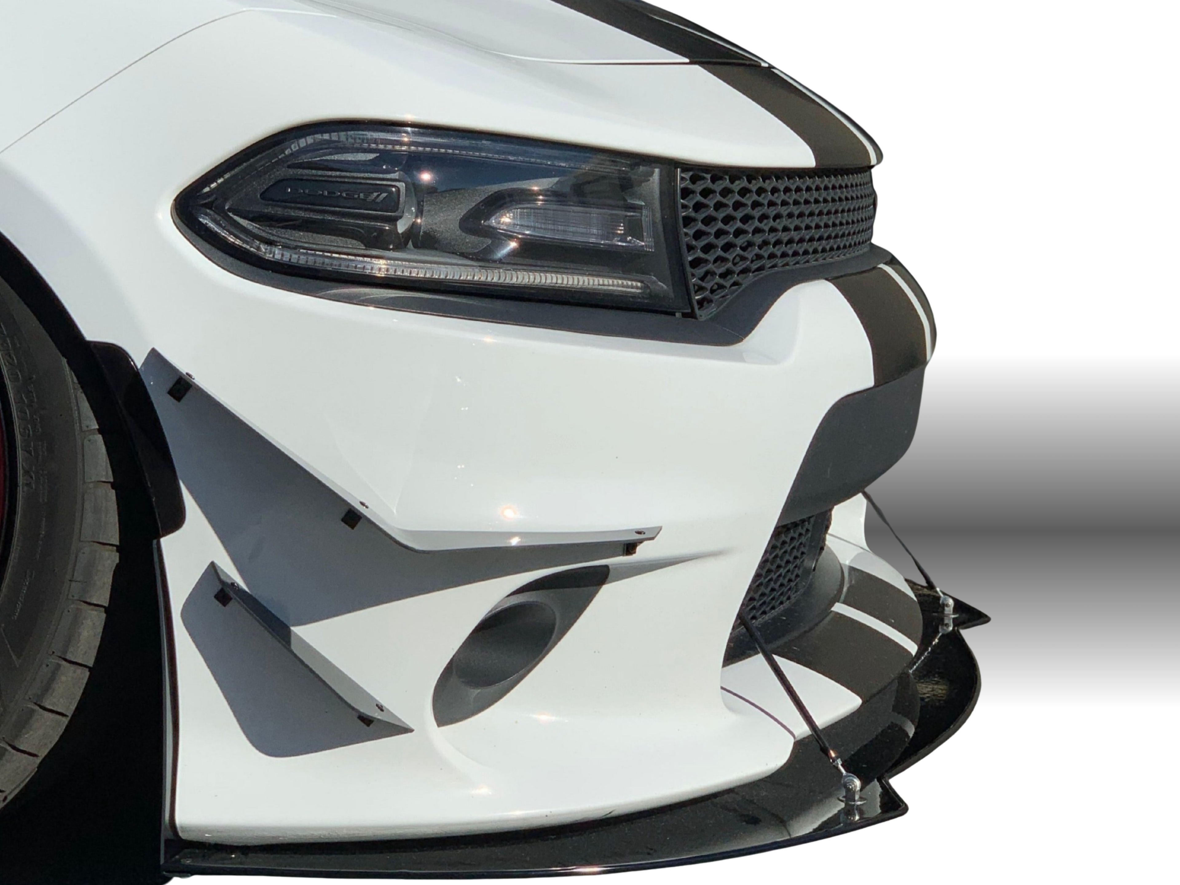 2015 - 2023 Dodge Charger GT, Scatpack, Hellcat: 4 Piece Canards