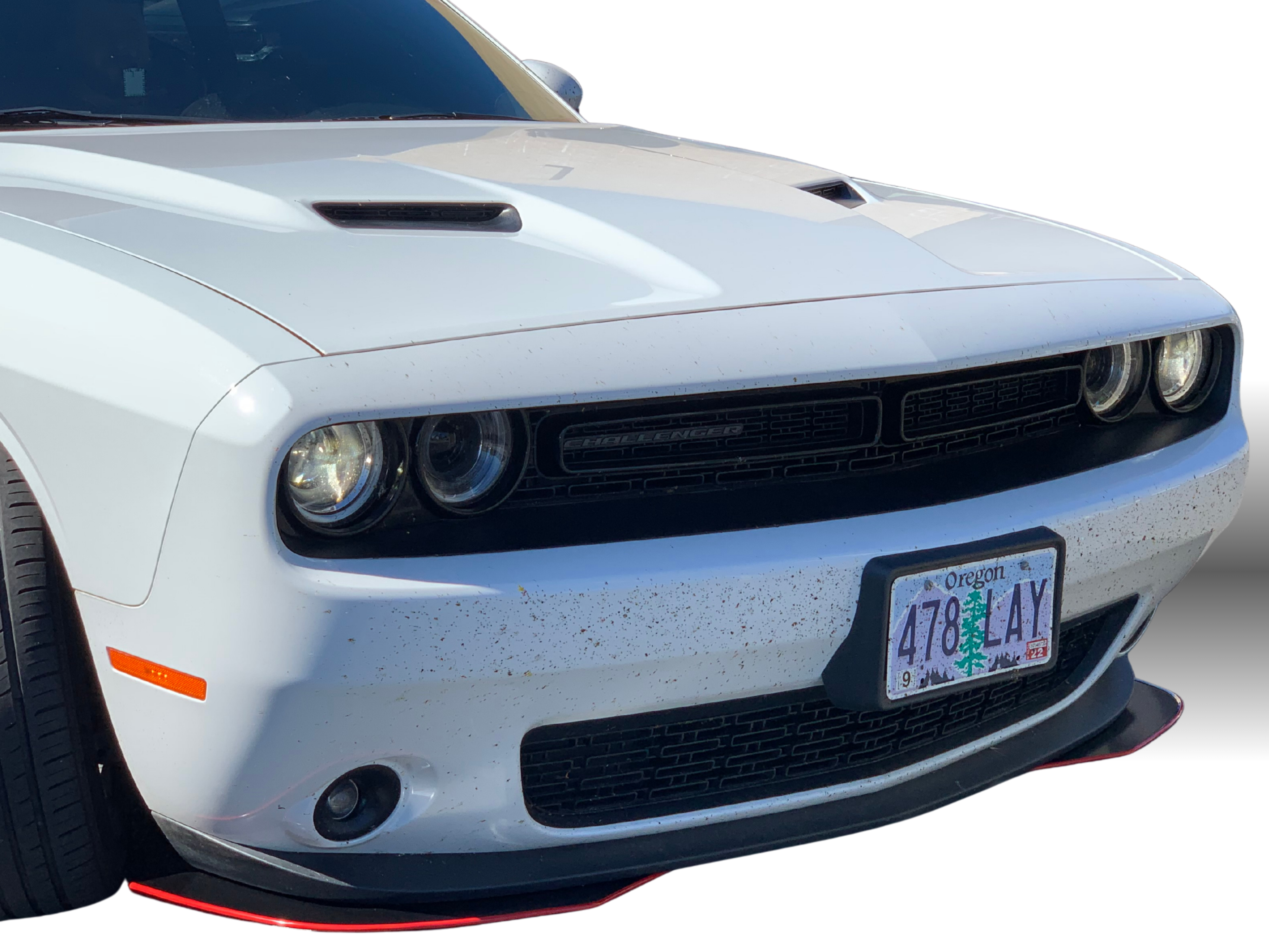 2008 - 2023 Dodge Challenger GT R/T SXT: 2 Piece Front Splitter