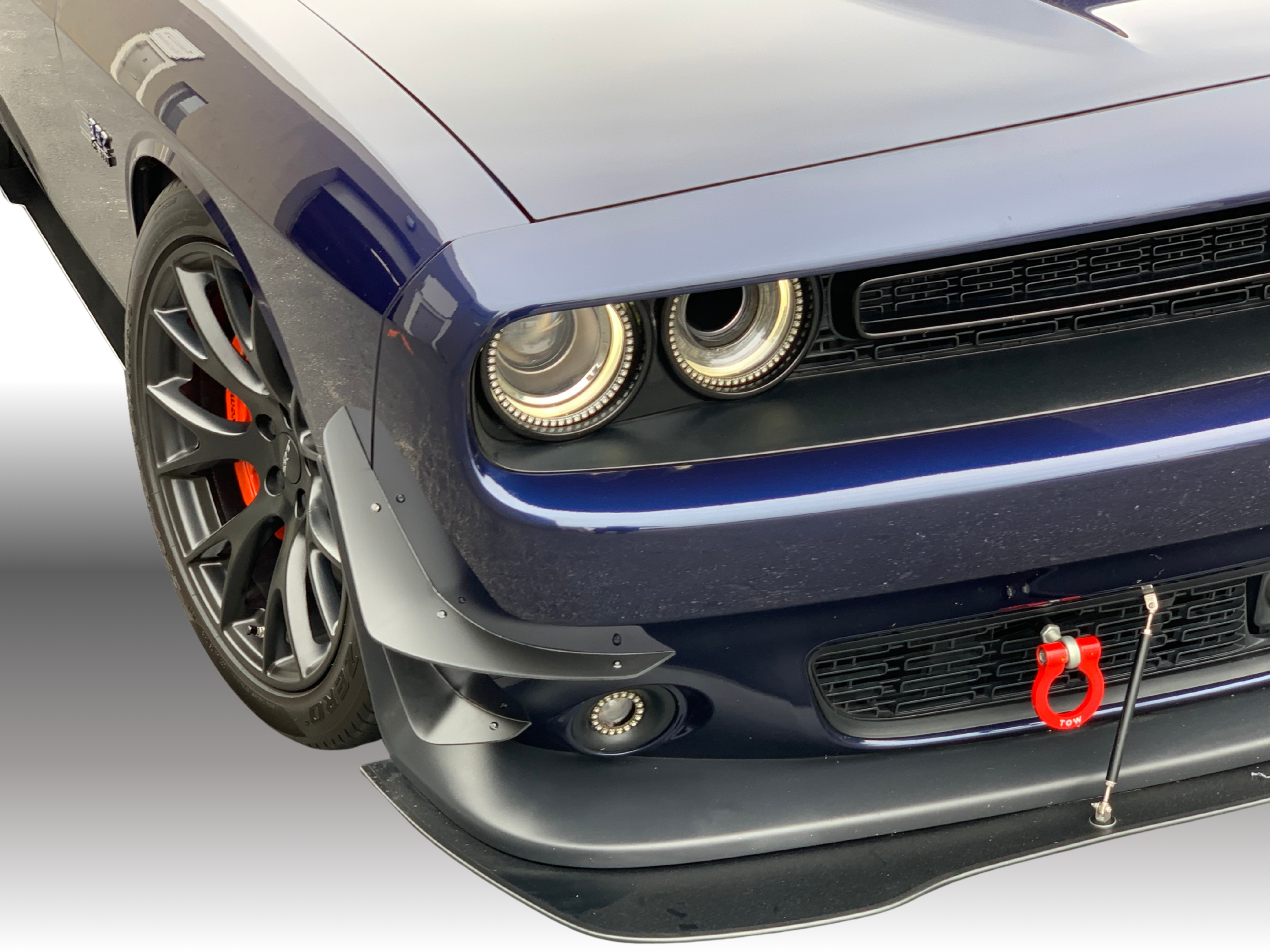 2015 - 2023 Dodge Challenger SP-SRT TA-SXT: 4 Piece Canards