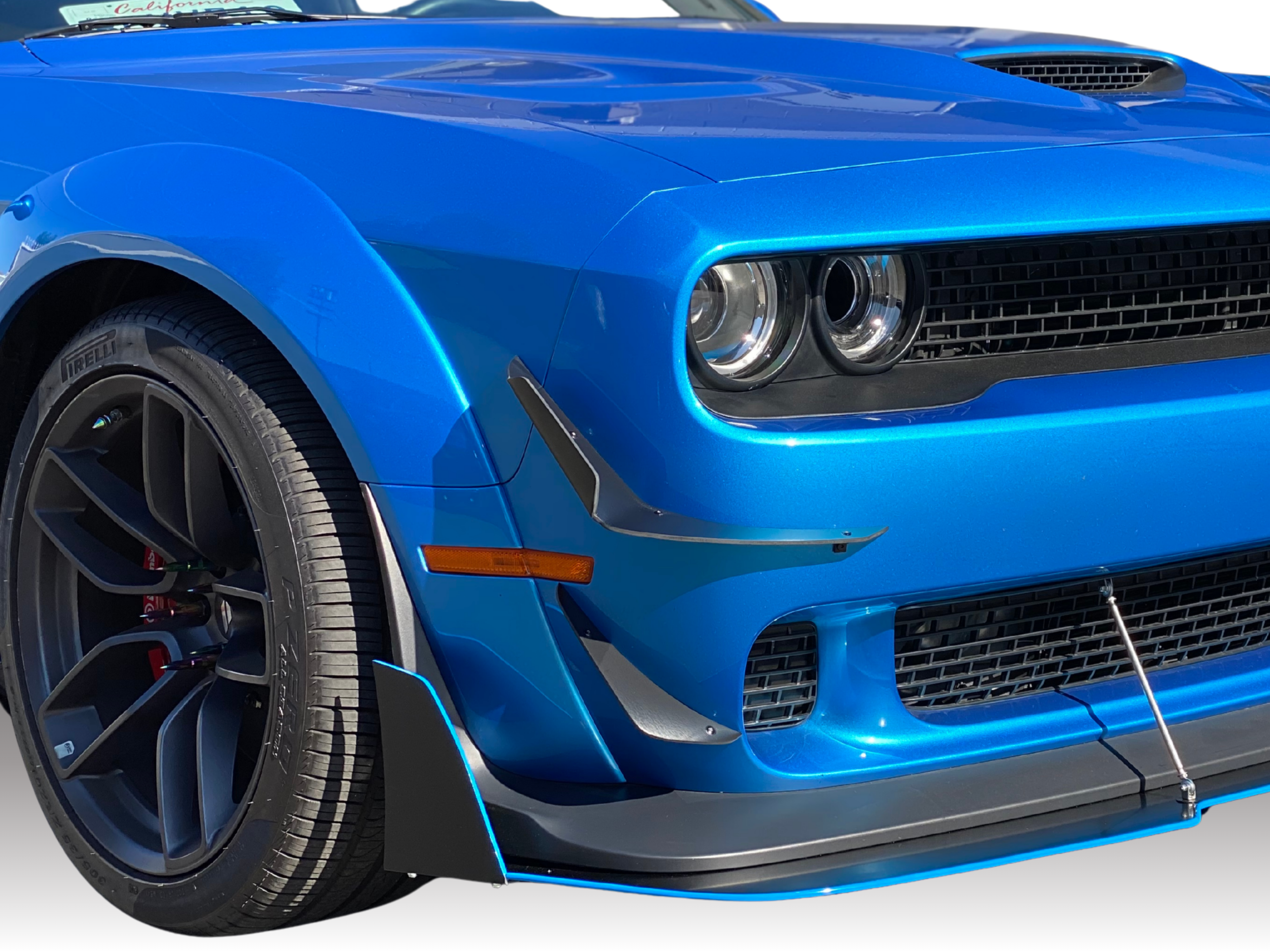 2018 - 2023 Dodge Challenger Widebody: V2 4 Piece Canards