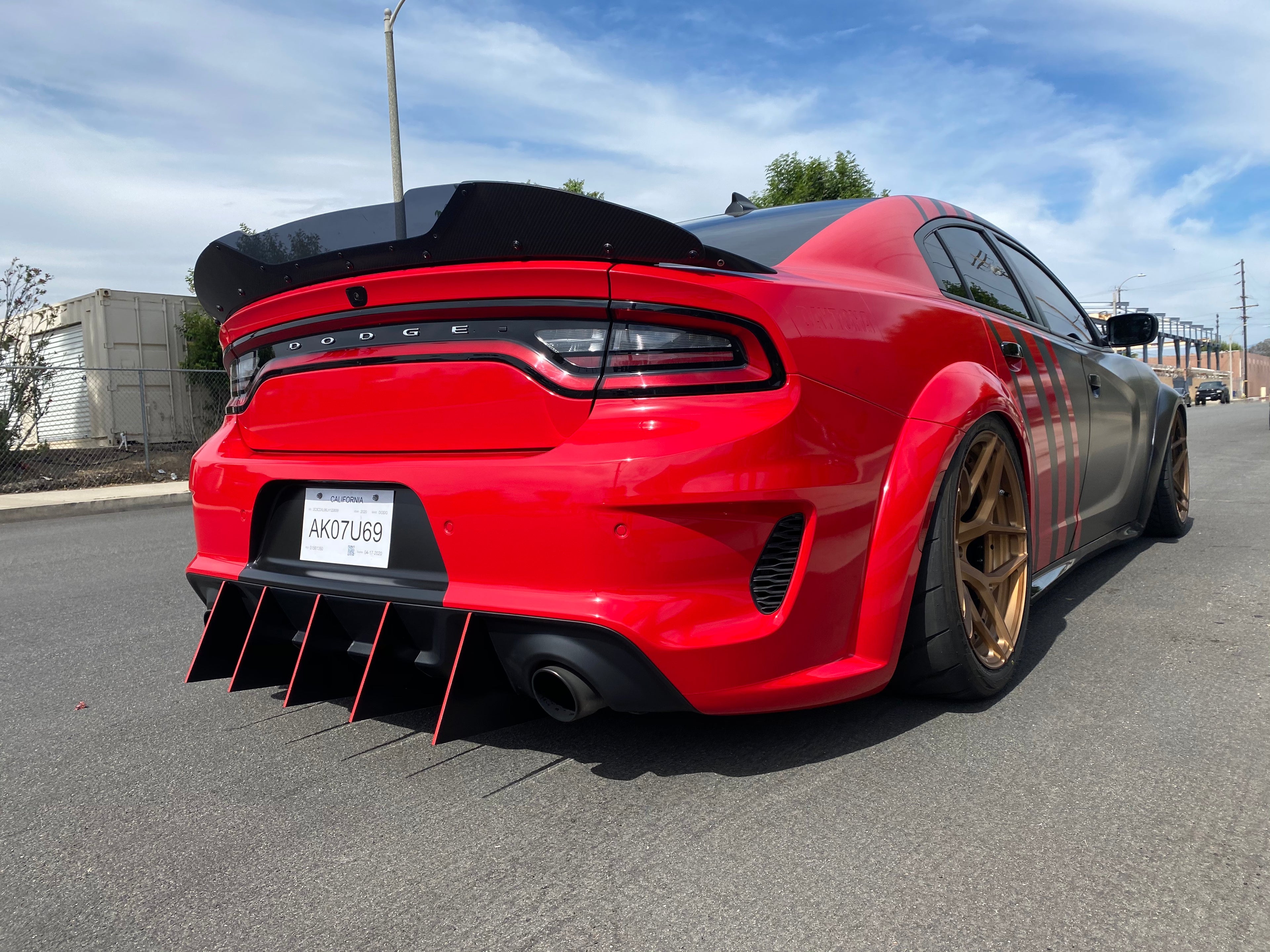 Dodge Charger V2 Slant Out Design Diffuser