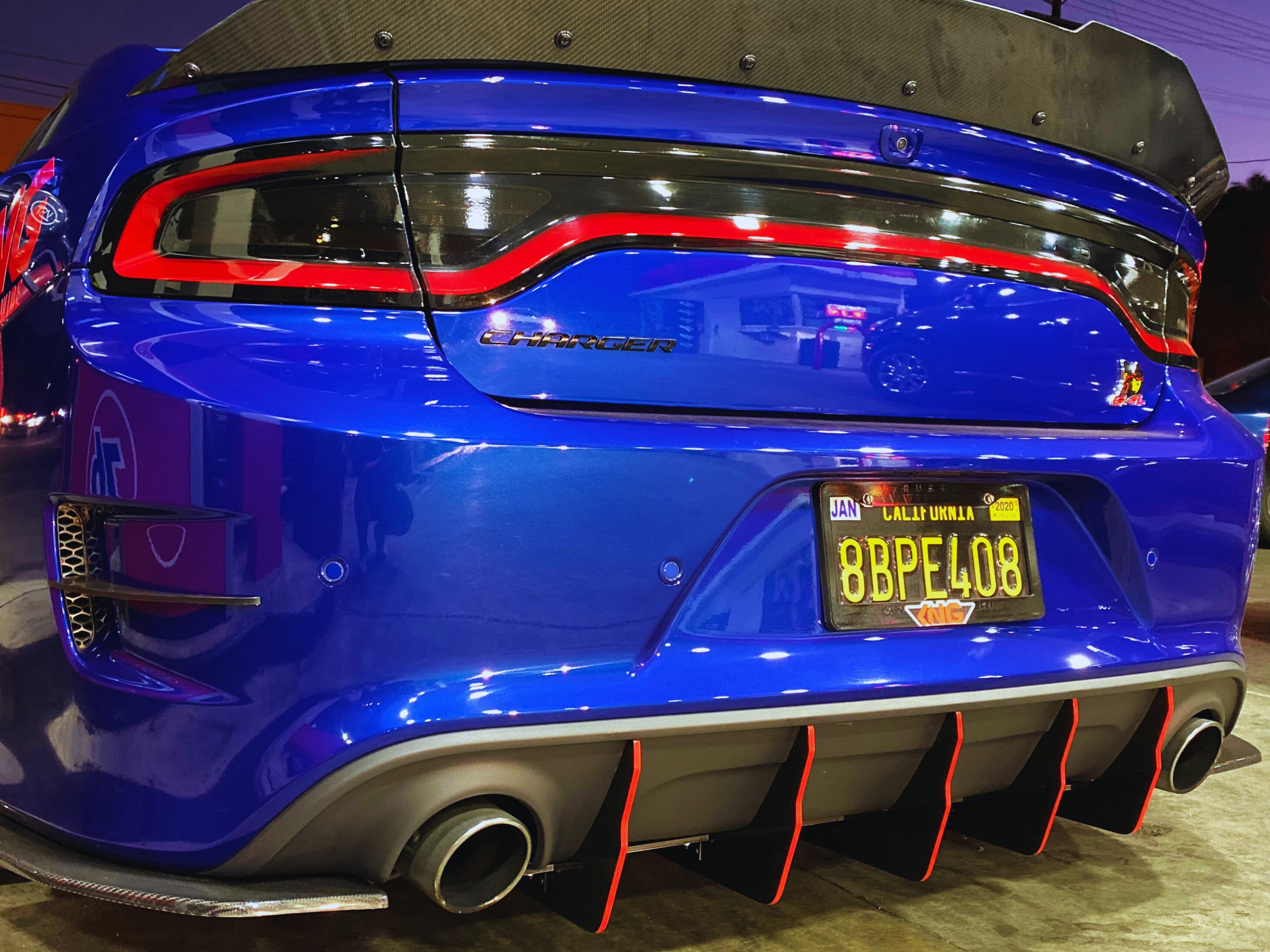 Dodge Charger V2 Dual Slant-In Design Diffuser