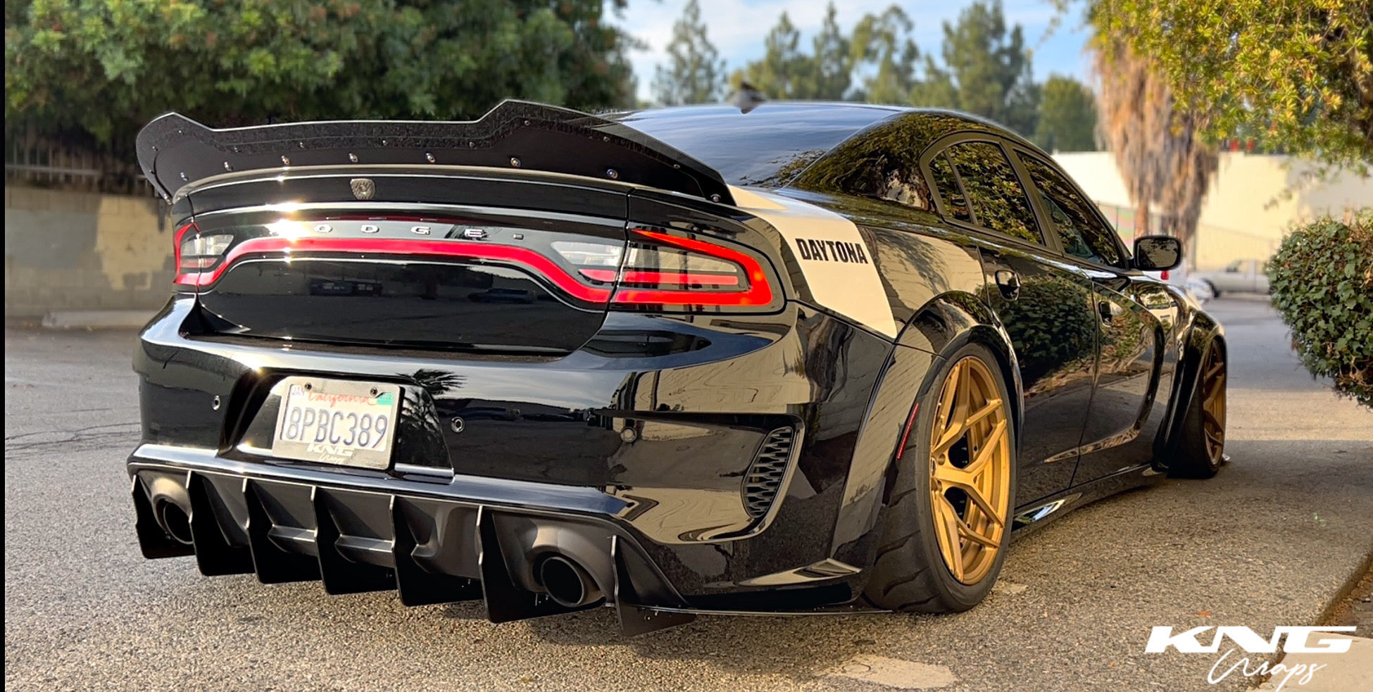 Dodge Charger V2 Dual Slant-In Design Diffuser