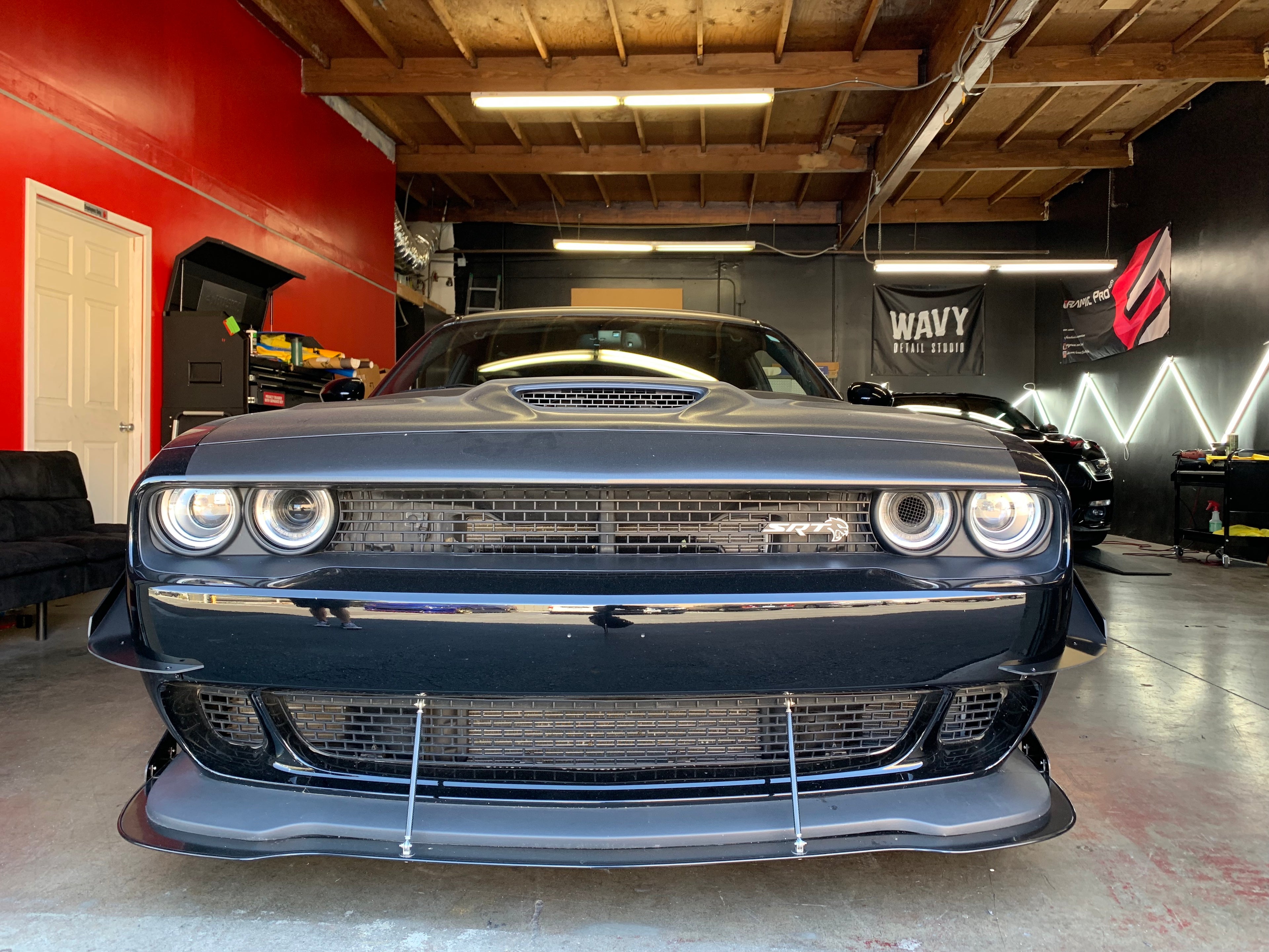 2015 - 2023 Dodge Challenger: V2 Front Bumper Canards