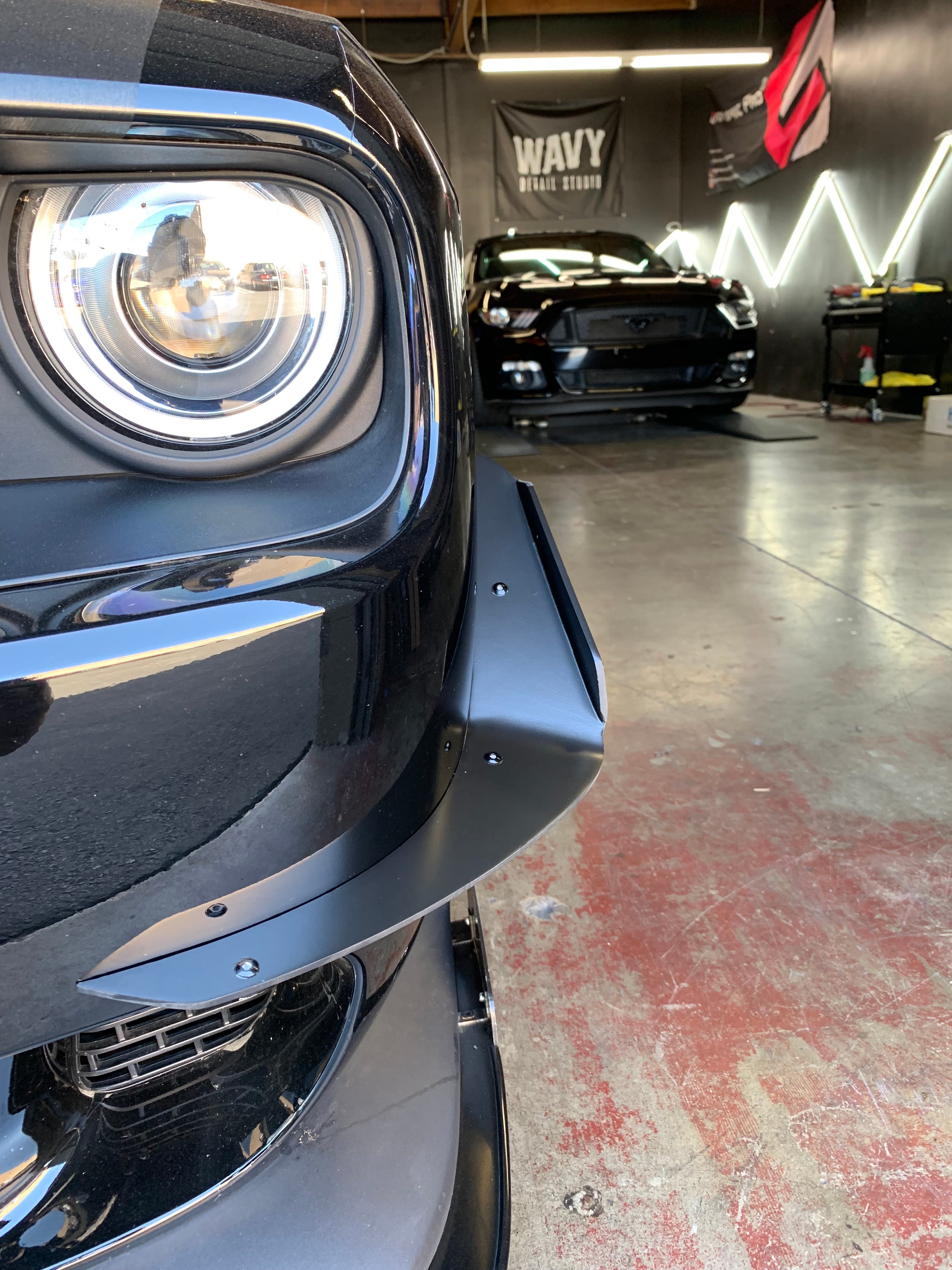 2015 - 2023 Dodge Challenger: V2 Front Bumper Canards