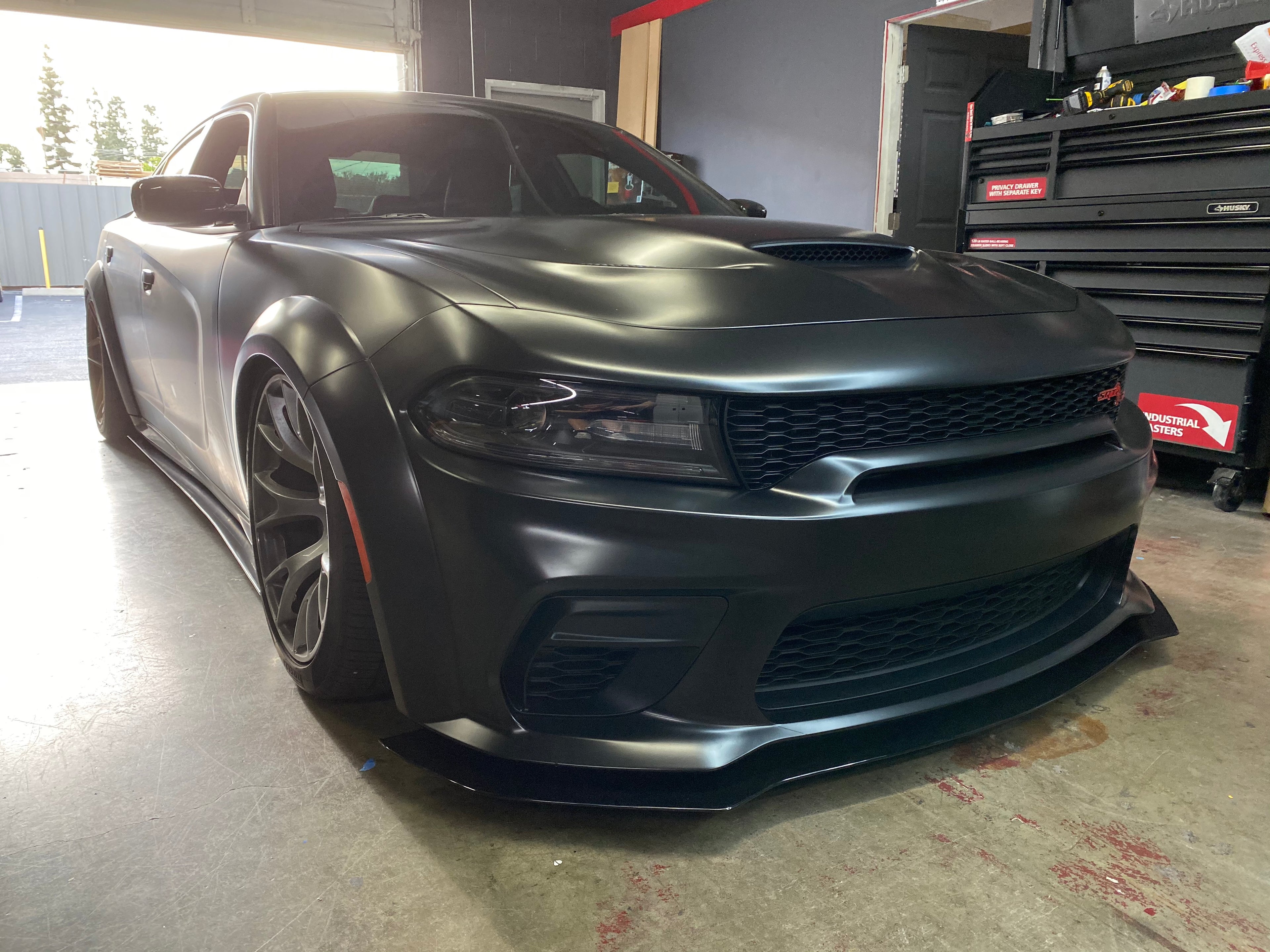 2020 - 2023 Dodge Charger Widebody: Regular Rodless Design Splitter