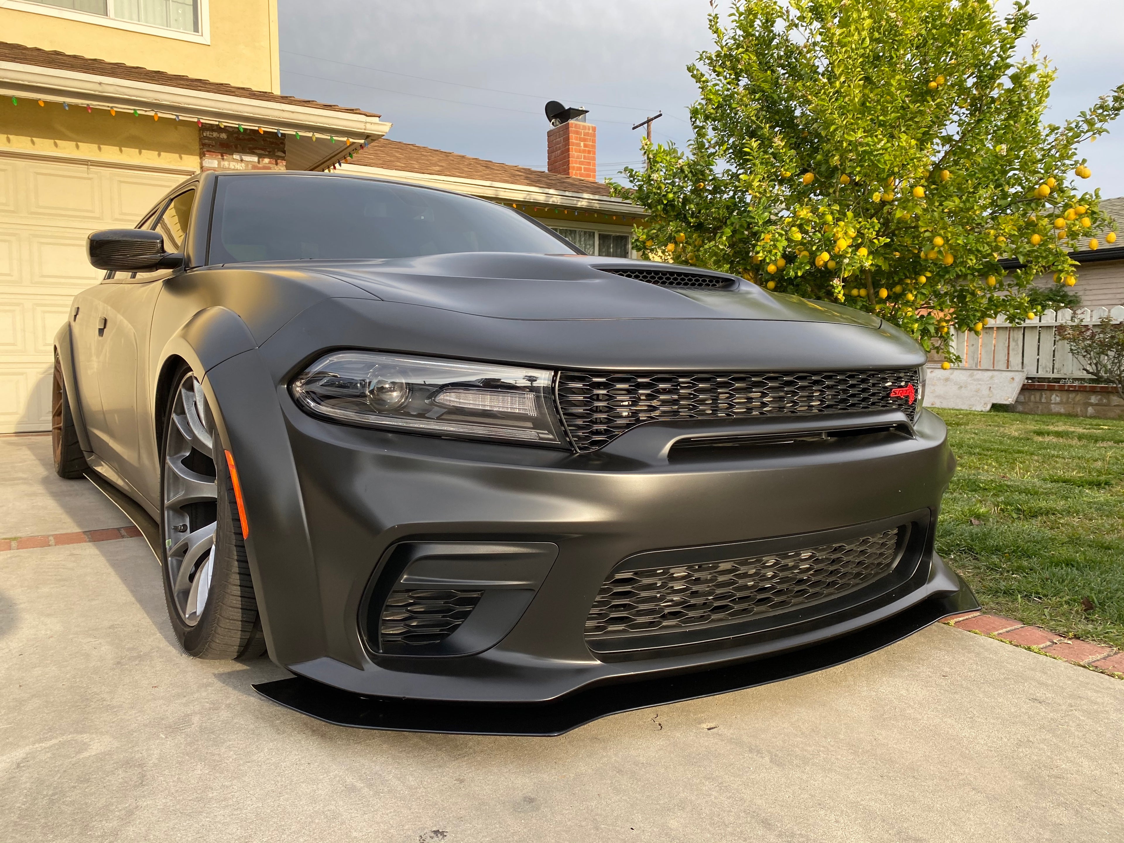 2020 - 2023 Dodge Charger Widebody: Regular Rodless Design Splitter