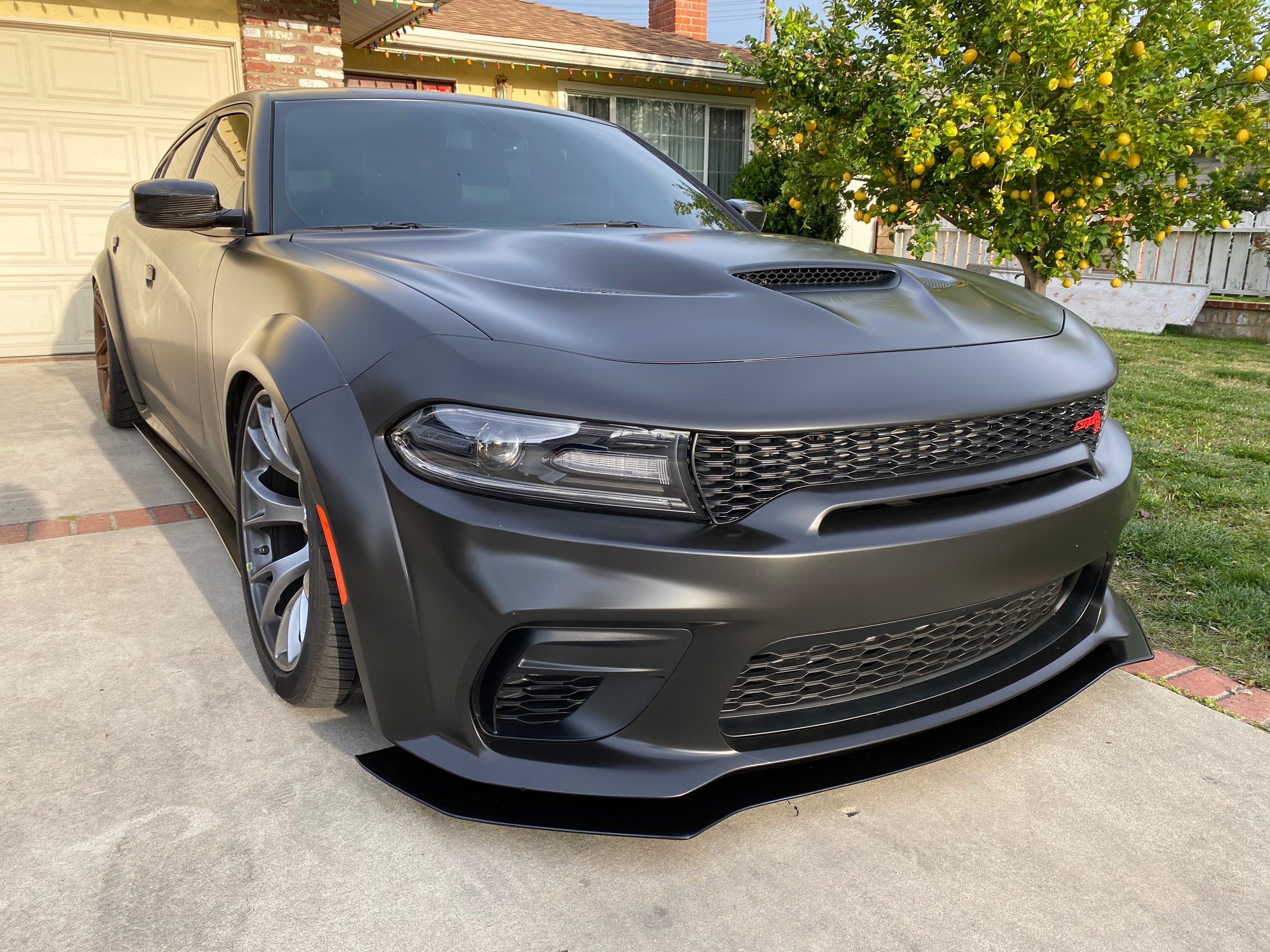 2020 - 2023 Dodge Charger Widebody: Regular Rodless Design Splitter