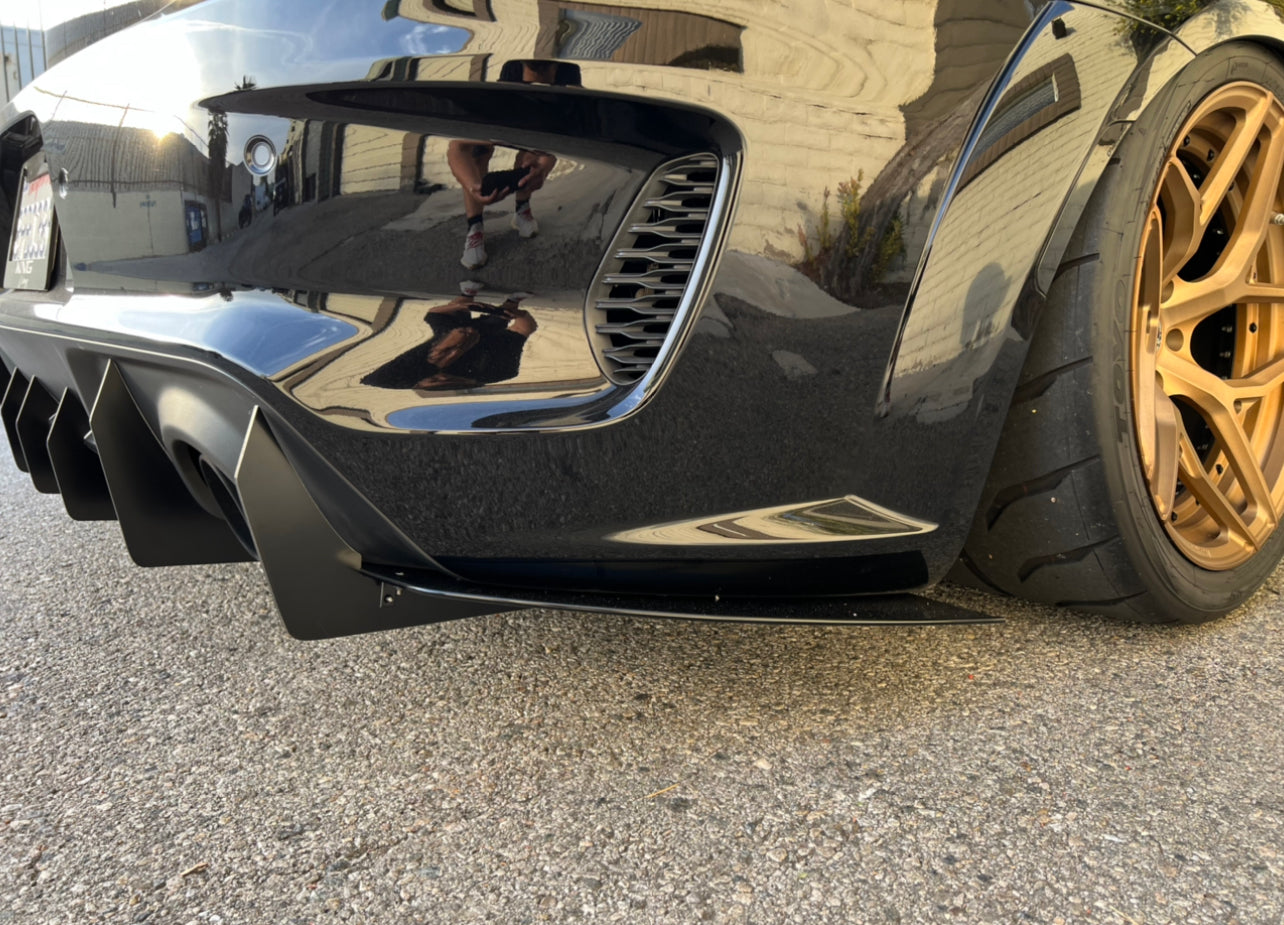 2020 - 2023 Dodge Charger Widebody: V2 M-Slant Round Design Diffuser