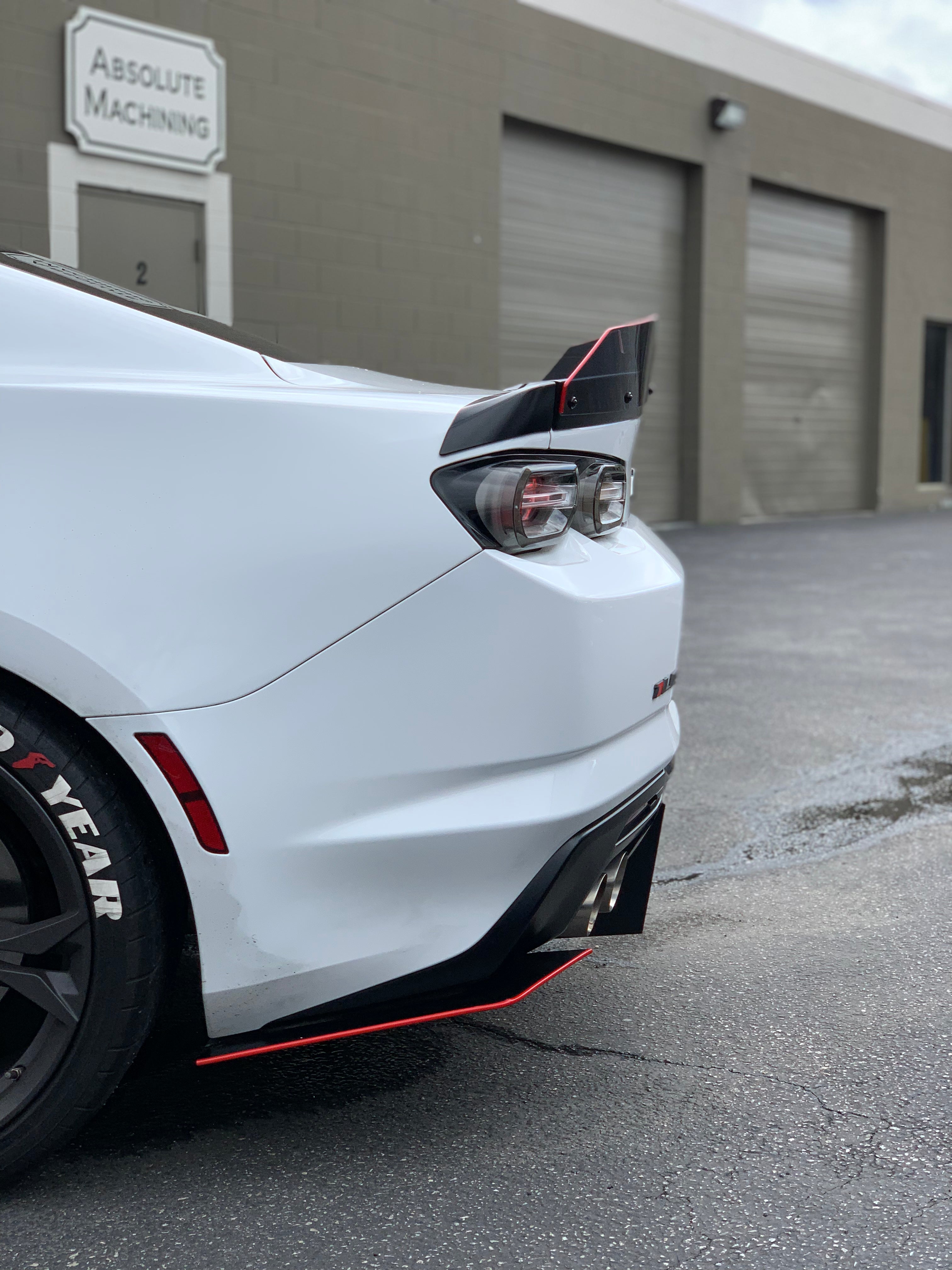 2016+ Chevrolet Camaro RS-SS Quad Tip Valence: Flat Ends Diffuser
