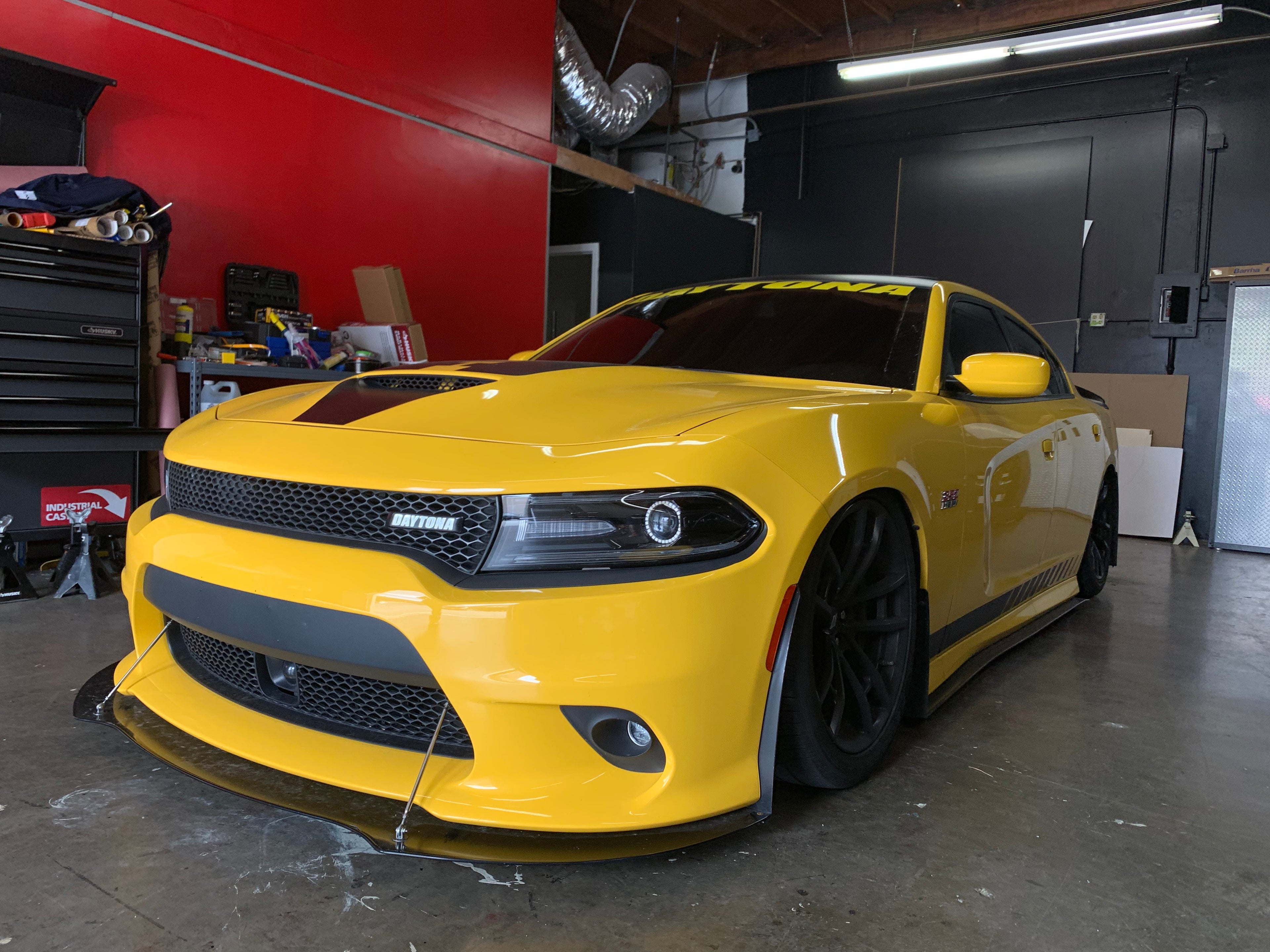 2015 - 2023 Dodge Charger GT, Scatpack, Hellcat: Medium Size Mudguards for Front Splitter