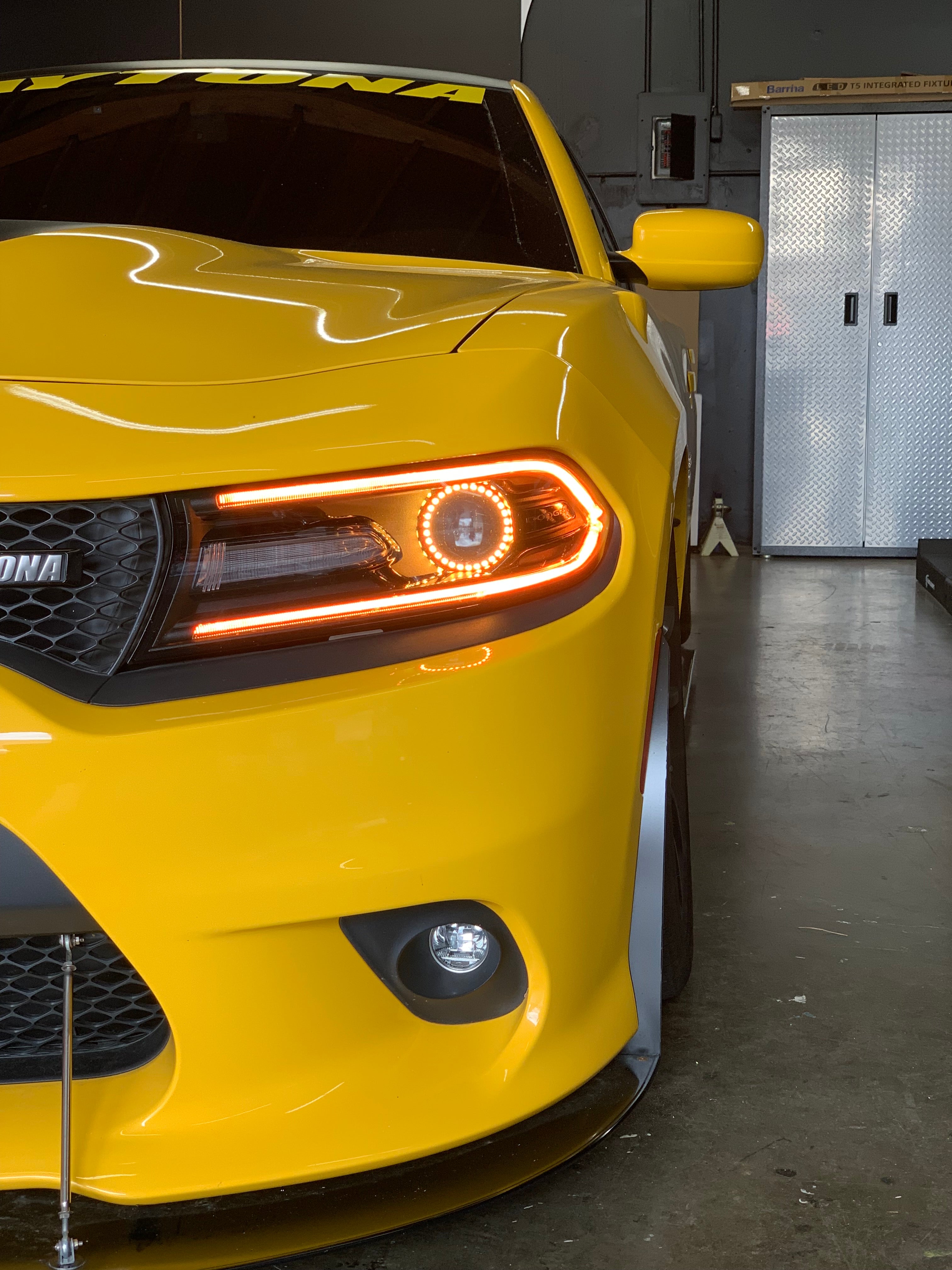 2015 - 2023 Dodge Charger GT, Scatpack, Hellcat: Medium Size Mudguards for Front Splitter