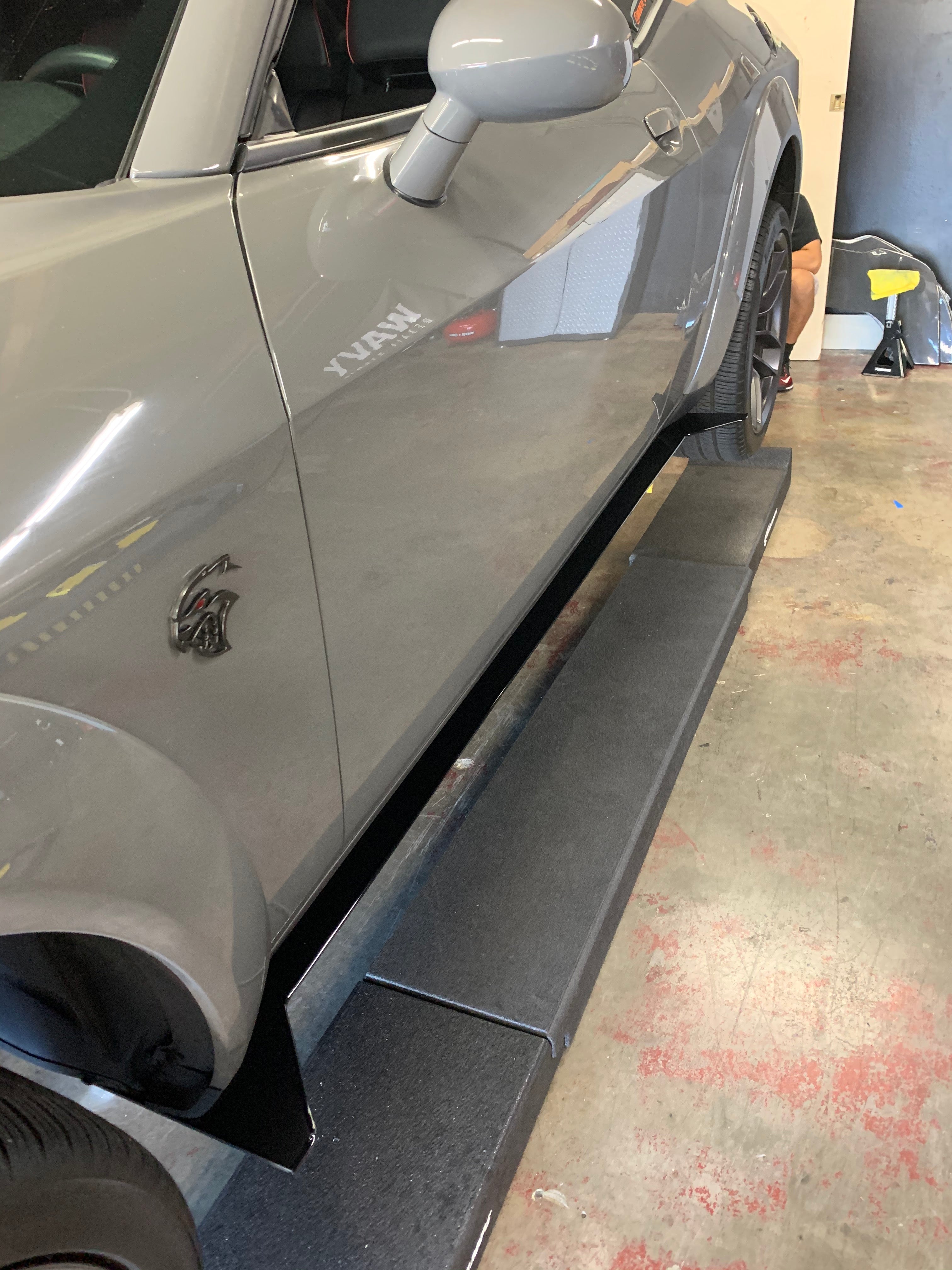 2018 - 2023 Dodge Challenger Widebody: Custom Cut Style Side Skirts