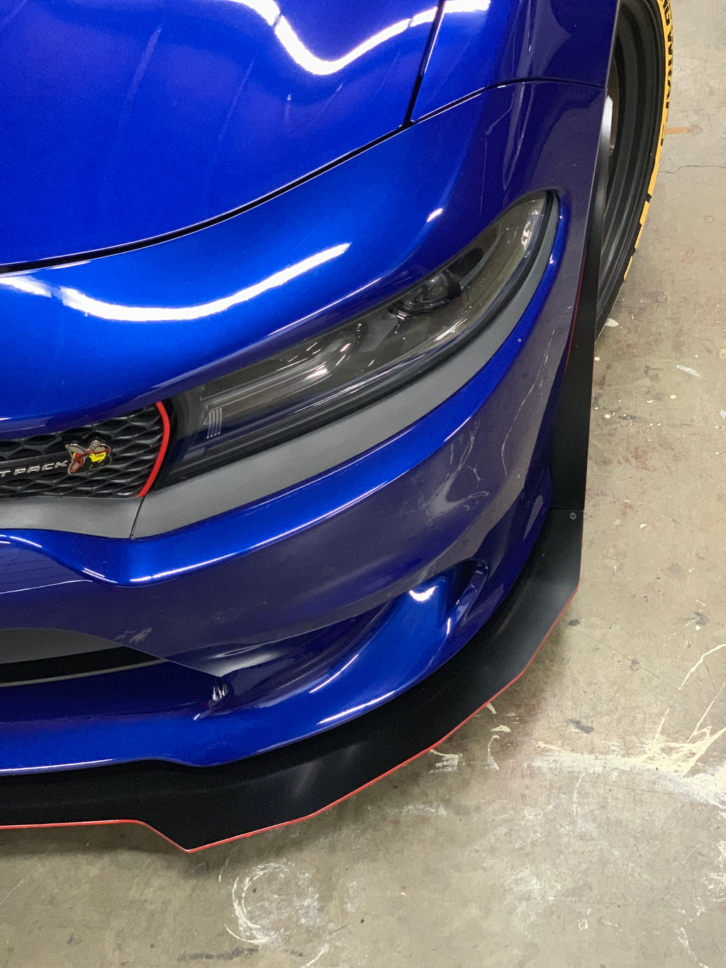 2015 - 2023 Dodge Charger GT, Scatpack, Hellcat: Large Size Mudguards for Front Splitter