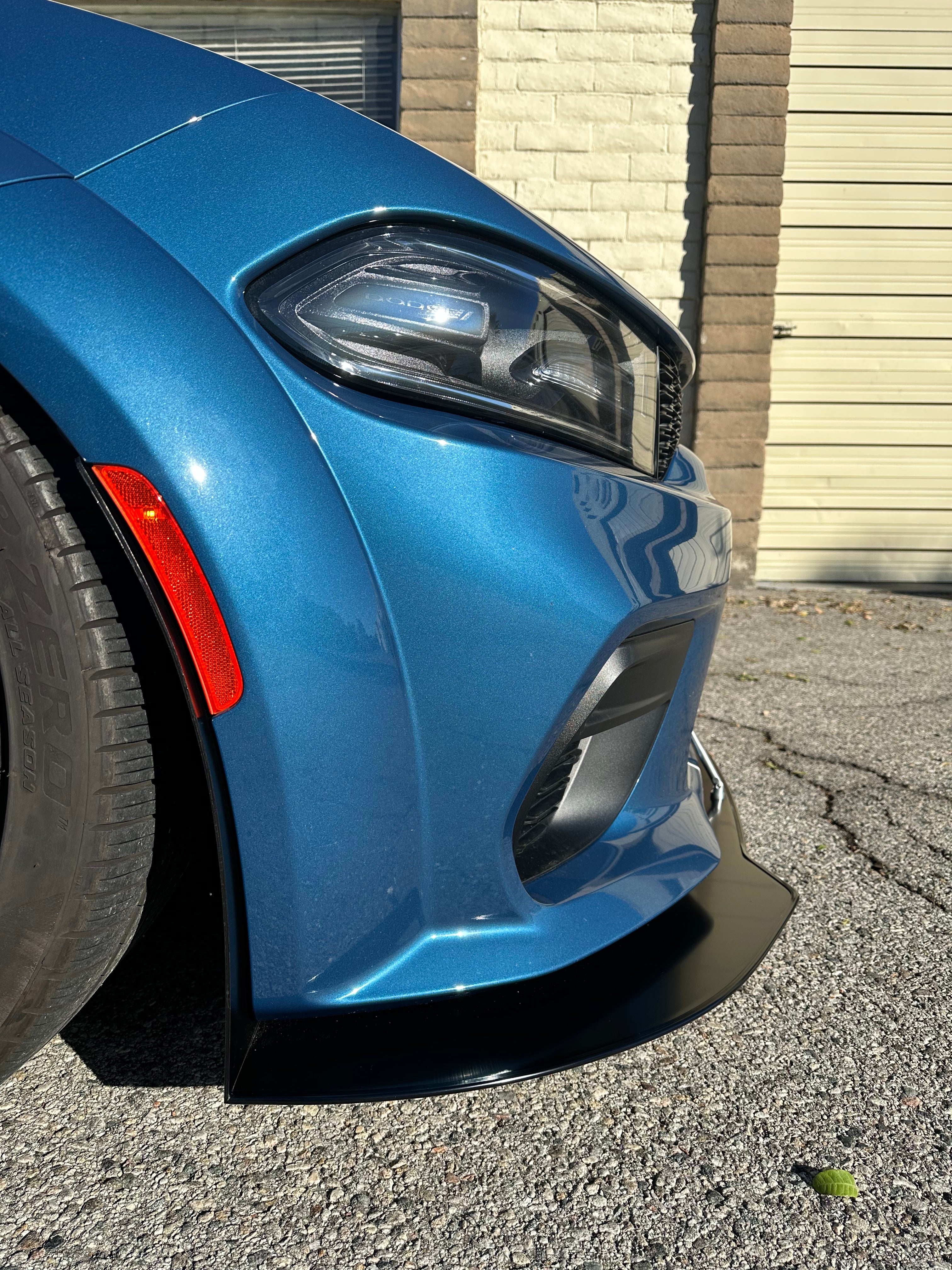 2020 - 2023 Dodge Charger Widebody: Medium Size Mudguards for Splitter