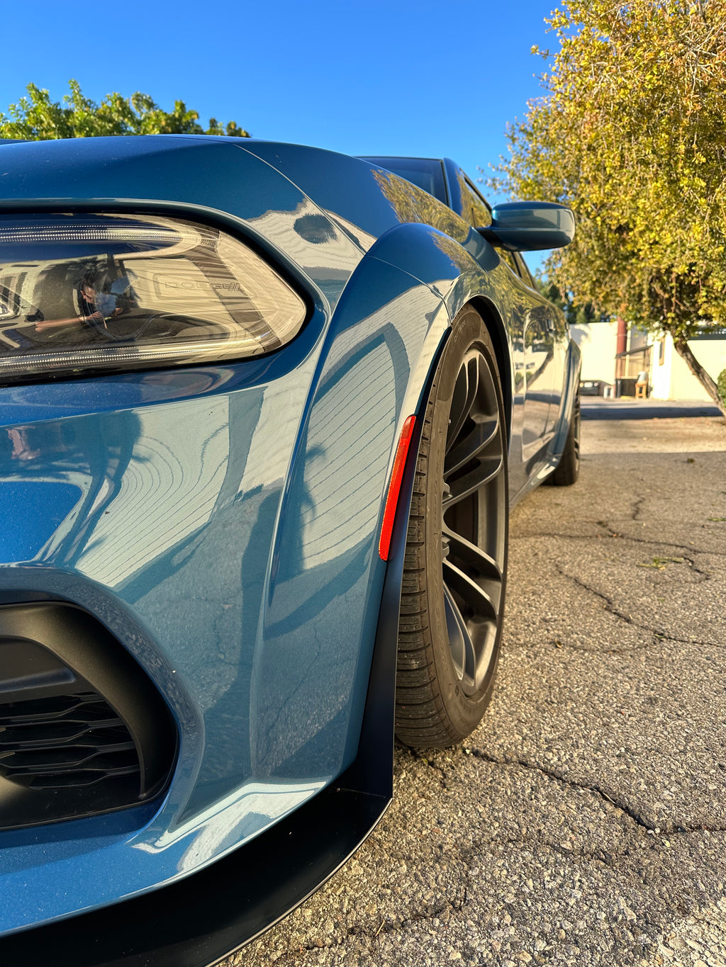 2020 - 2023 Dodge Charger Widebody: Large Size Mudguards for Splitter