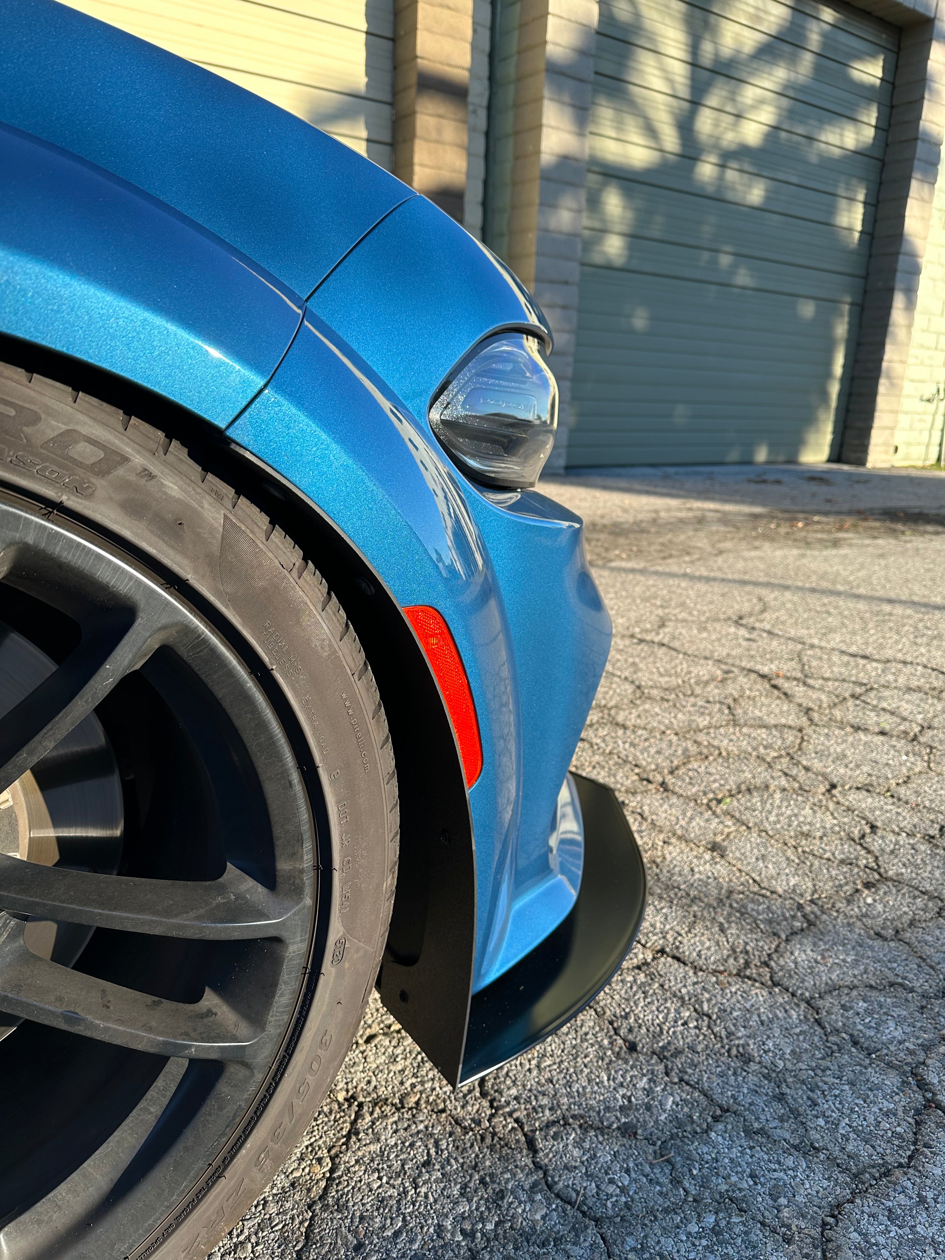 2020 - 2023 Dodge Charger Widebody: Large Size Mudguards for Splitter