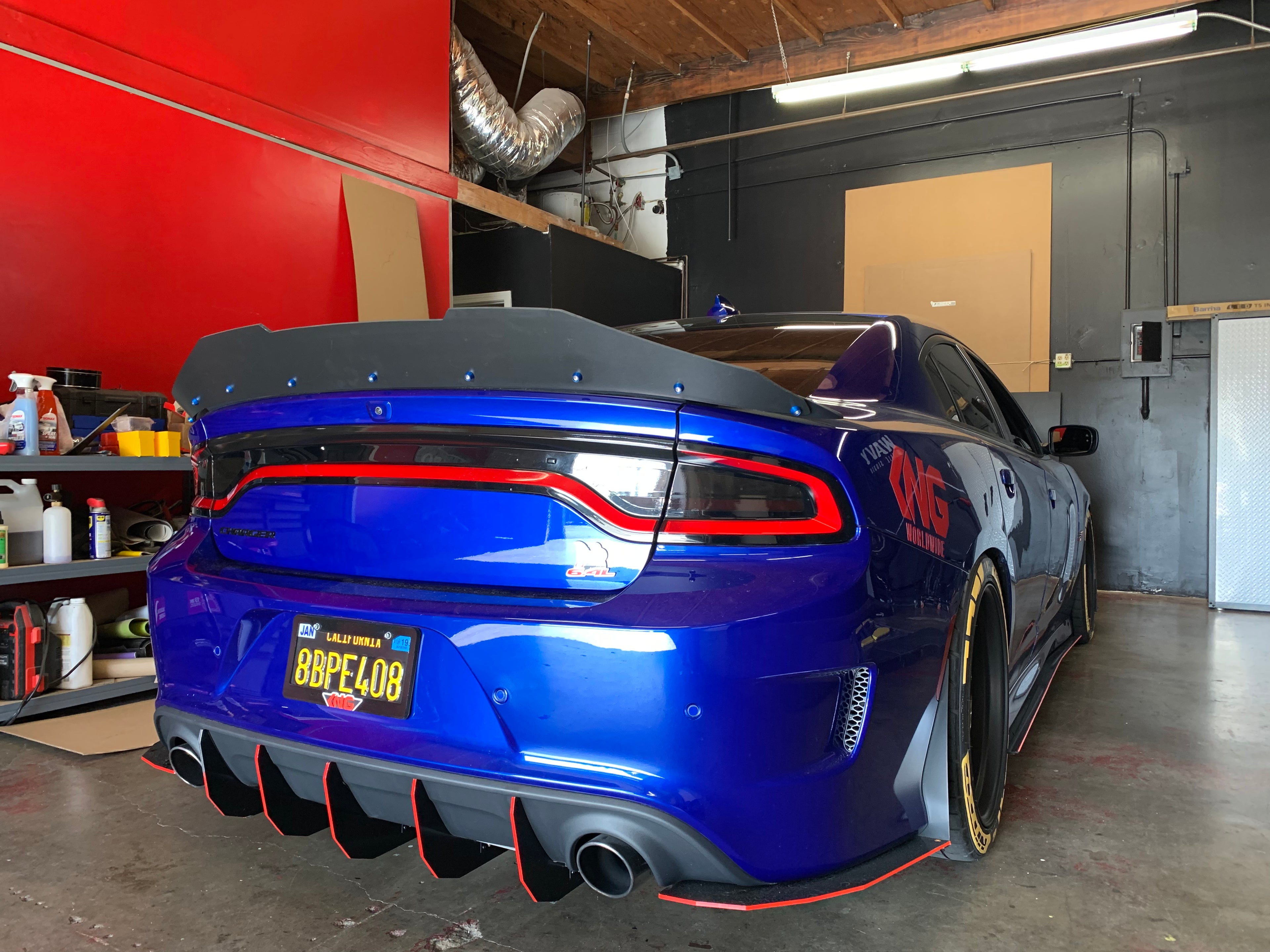 Dodge Charger Duckbill Design Wickerbill