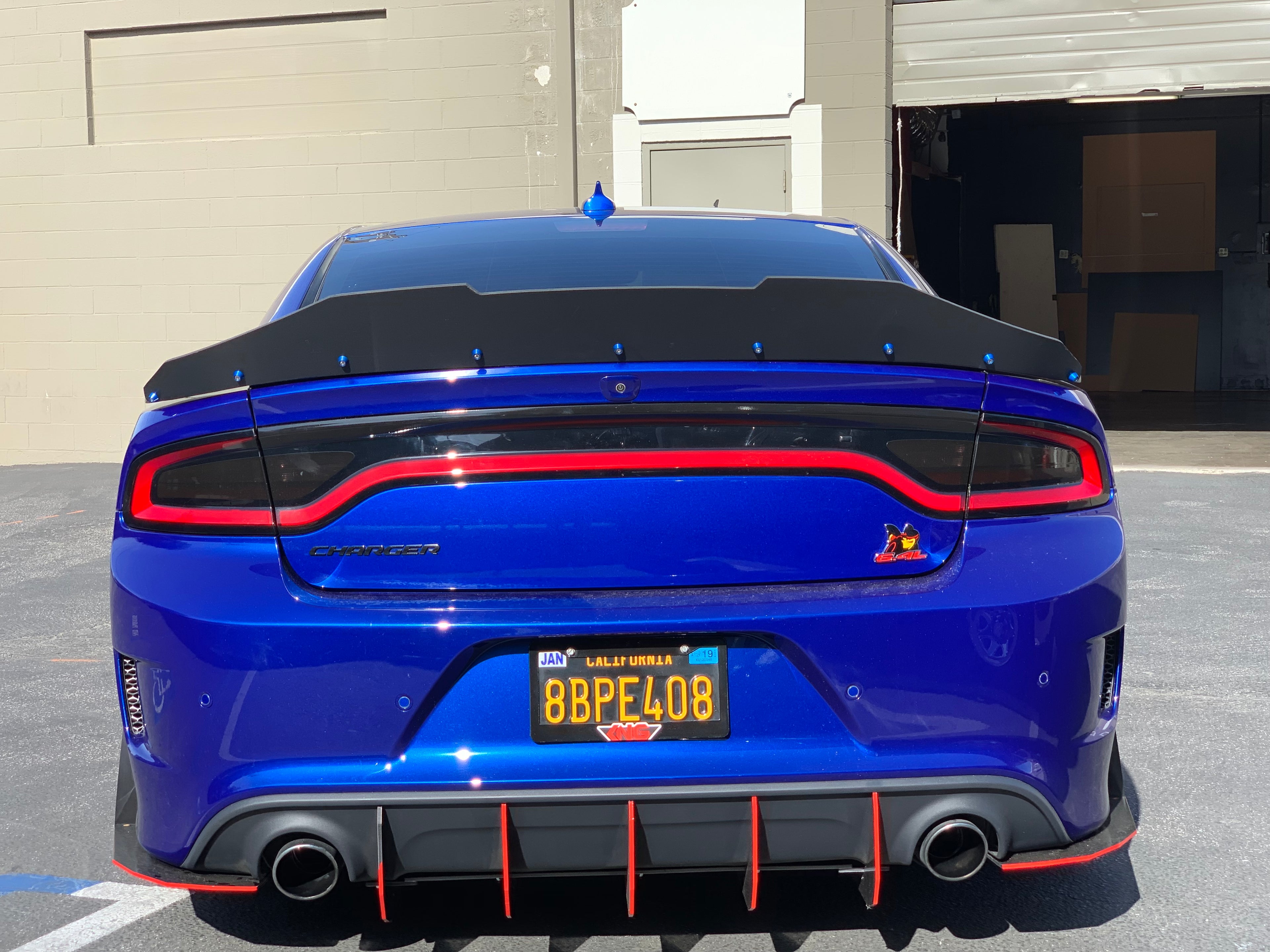 Dodge Charger Duckbill Design Wickerbill