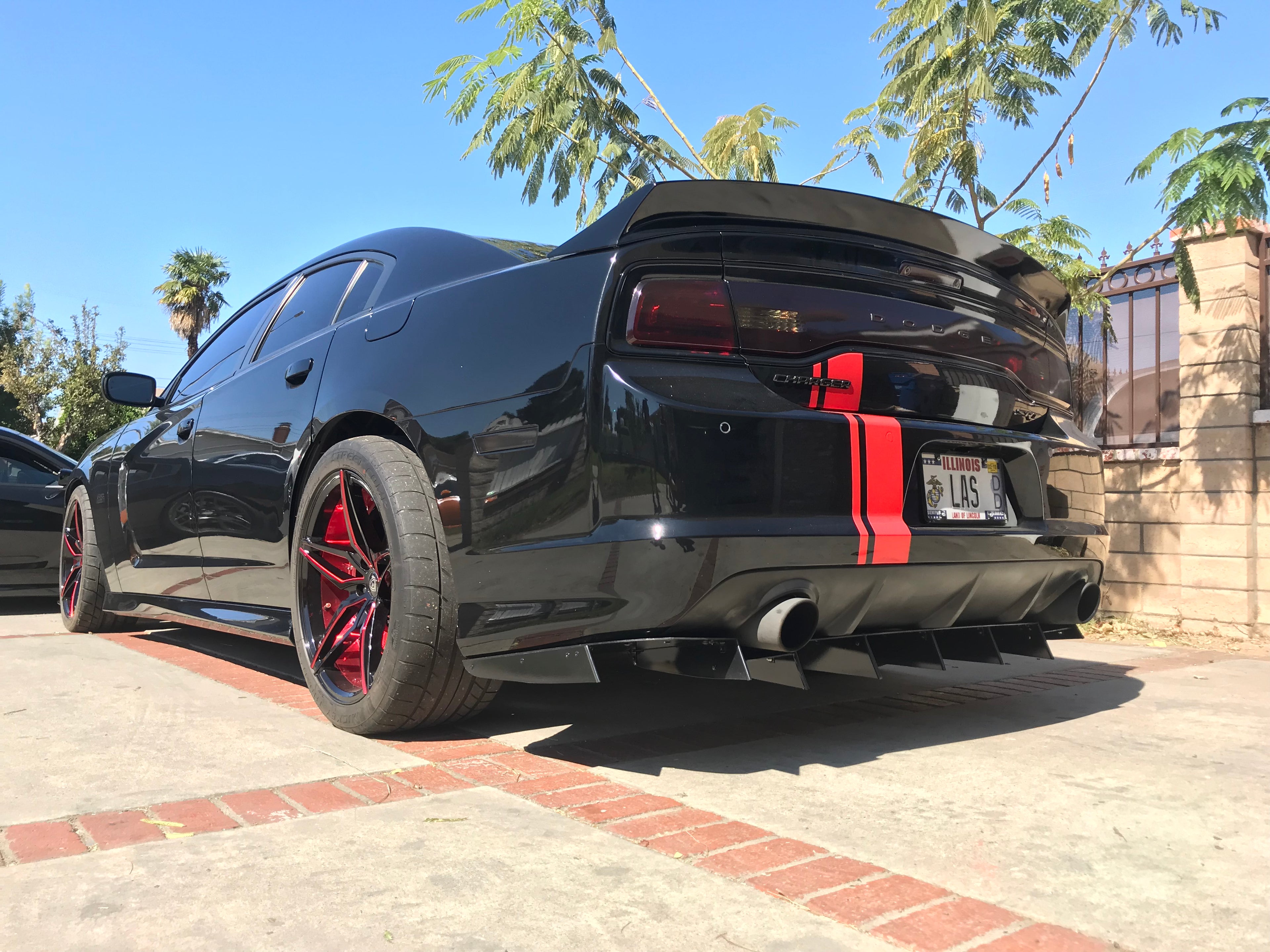 2011 - 2014 Dodge Charger SXT SRT: Custom Rear Diffusers