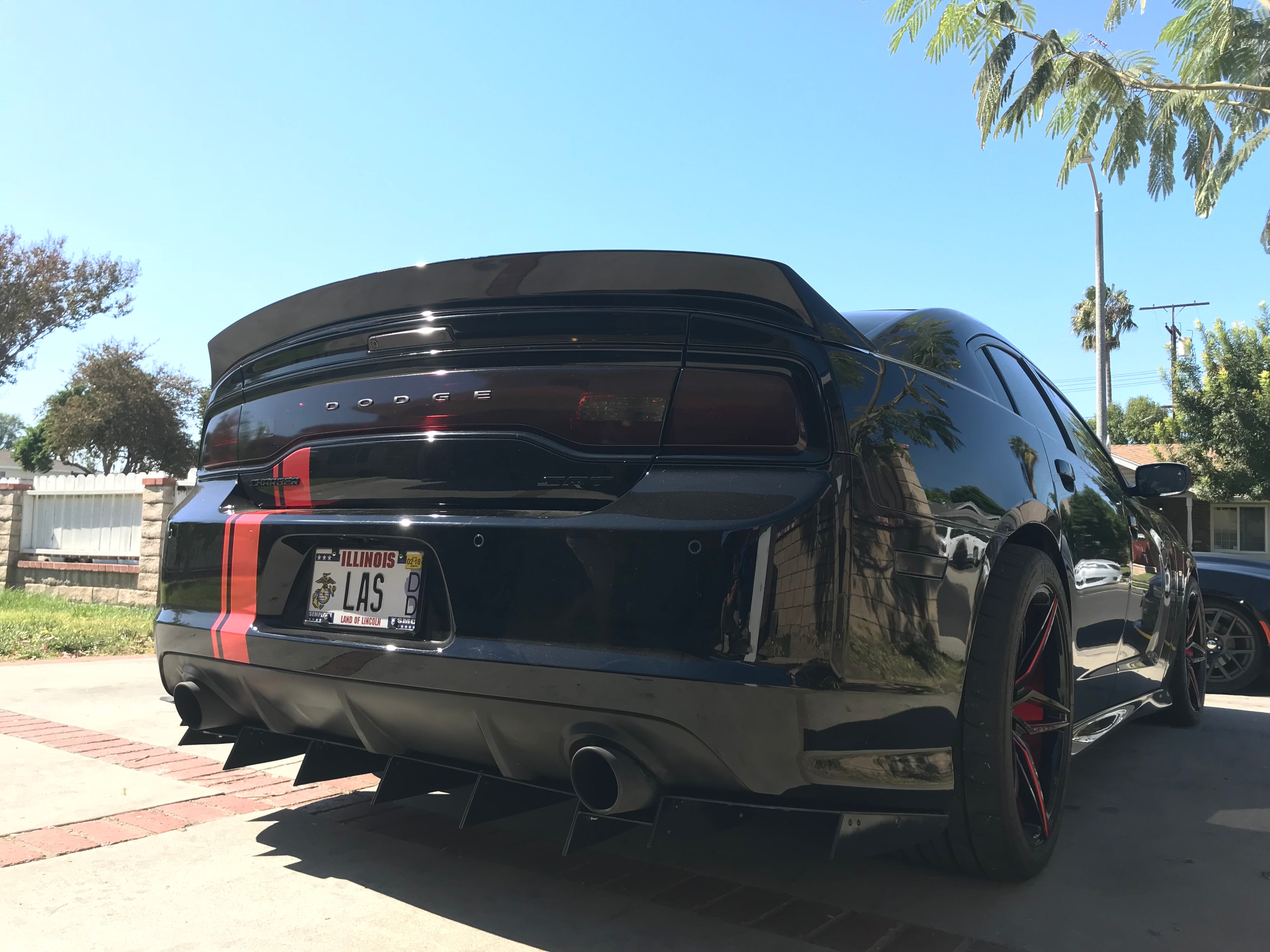 2011 - 2014 Dodge Charger SXT SRT: Custom Rear Diffusers