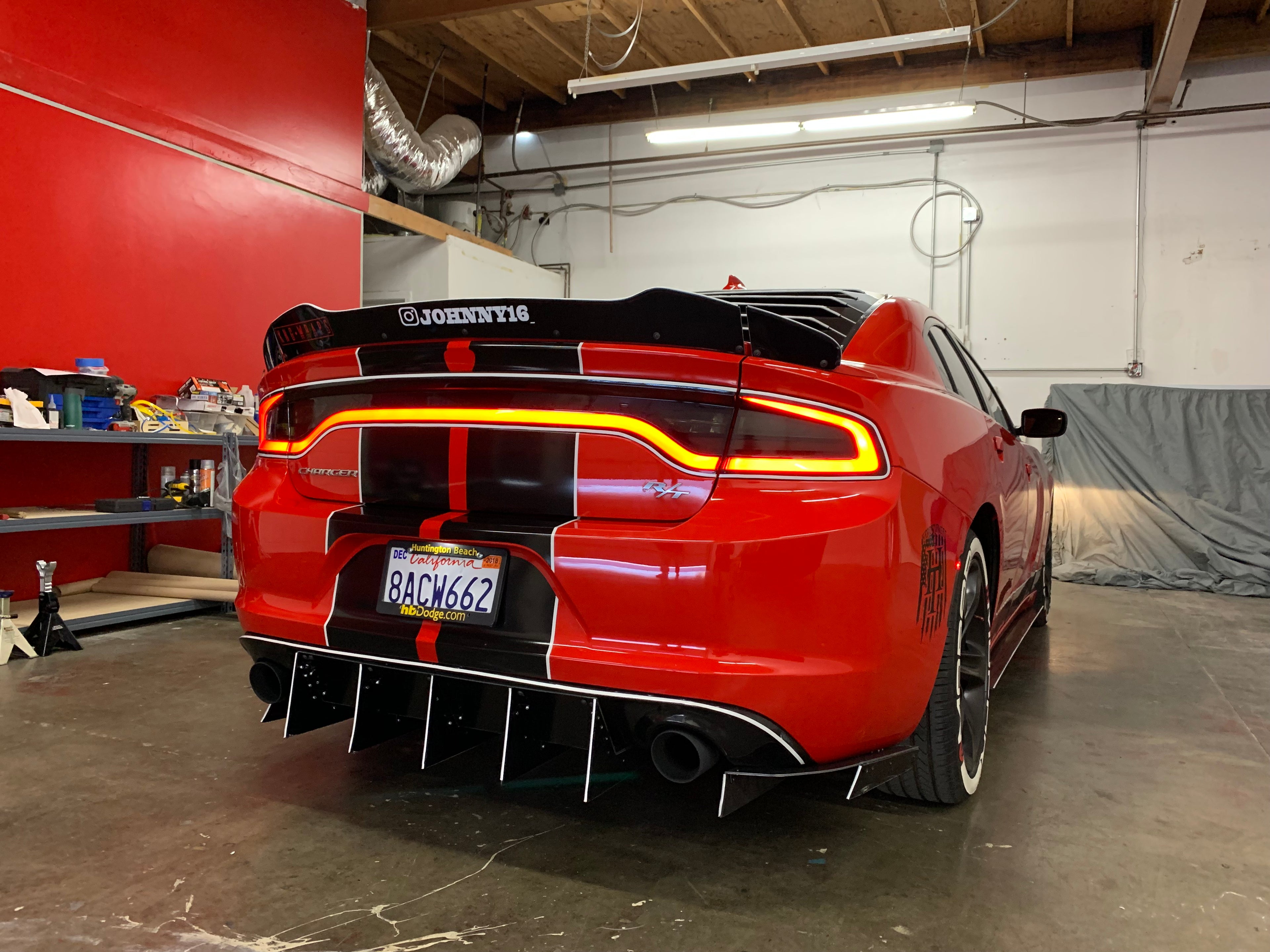 2015 - 2019 Dodge Charger SXT RT Rear Diffusers
