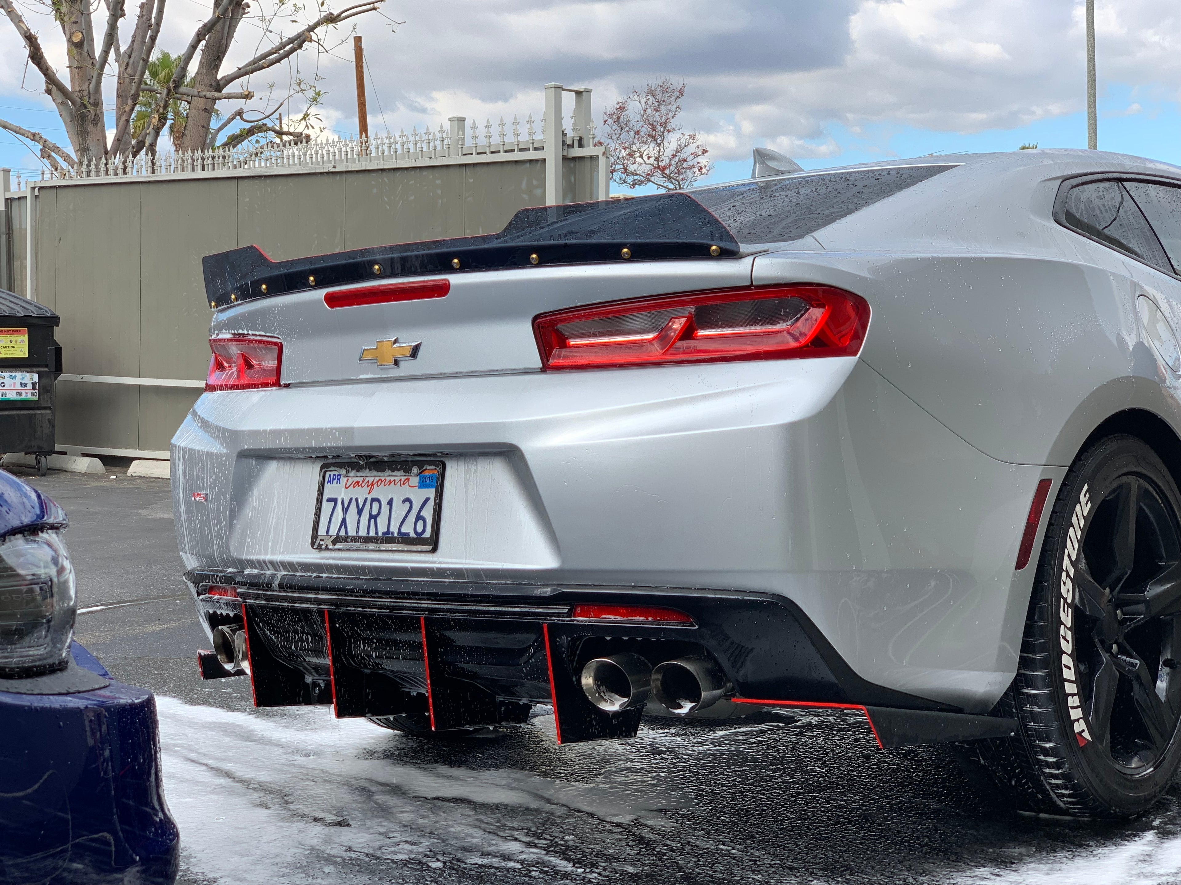 2016+ Chevrolet Camaro RS-SS Quad Tip Valence: Ends Down Diffuser