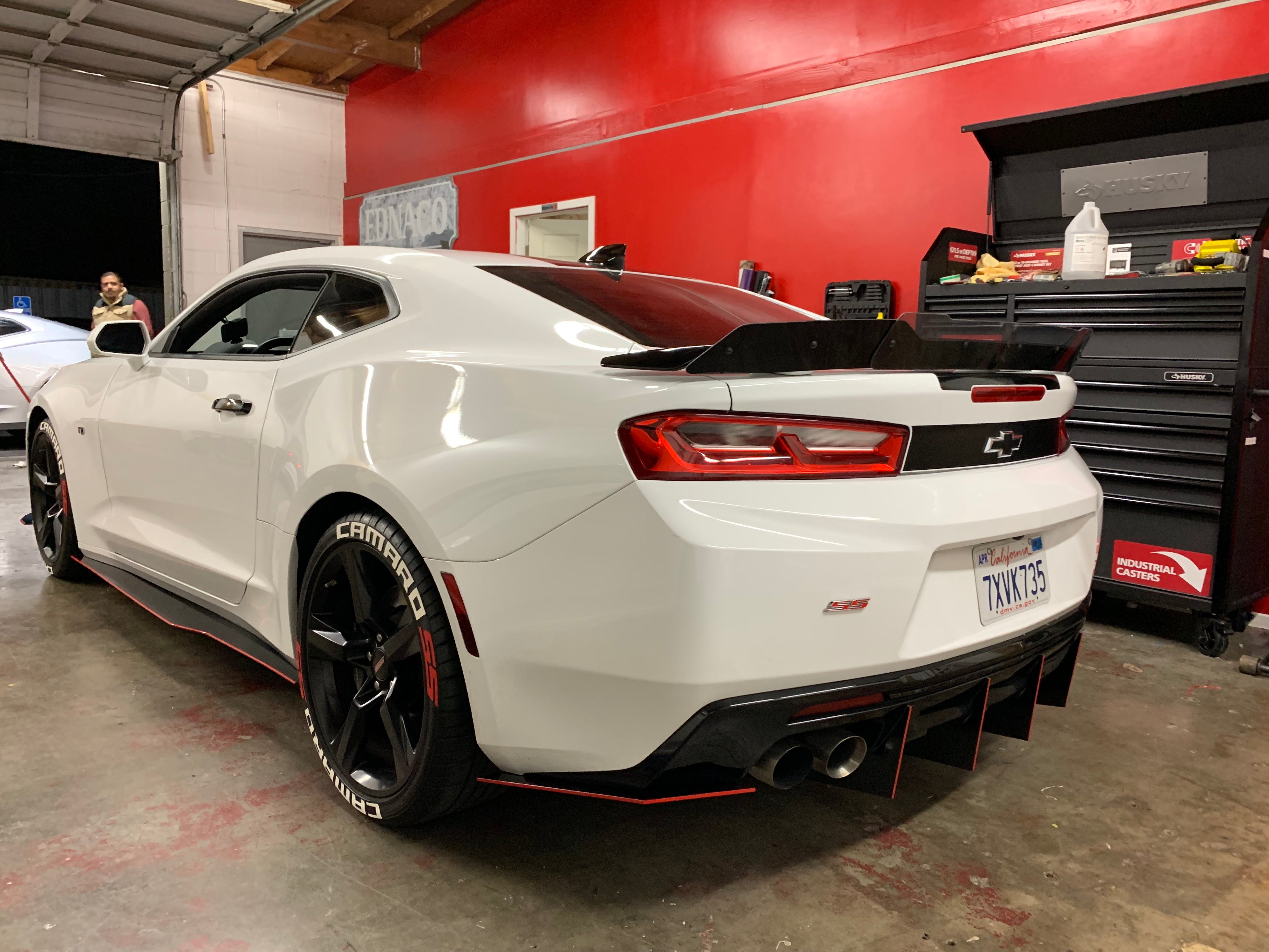 2016+ Chevrolet Camaro RS-SS Quad Tip Valence: Flat Ends Diffuser