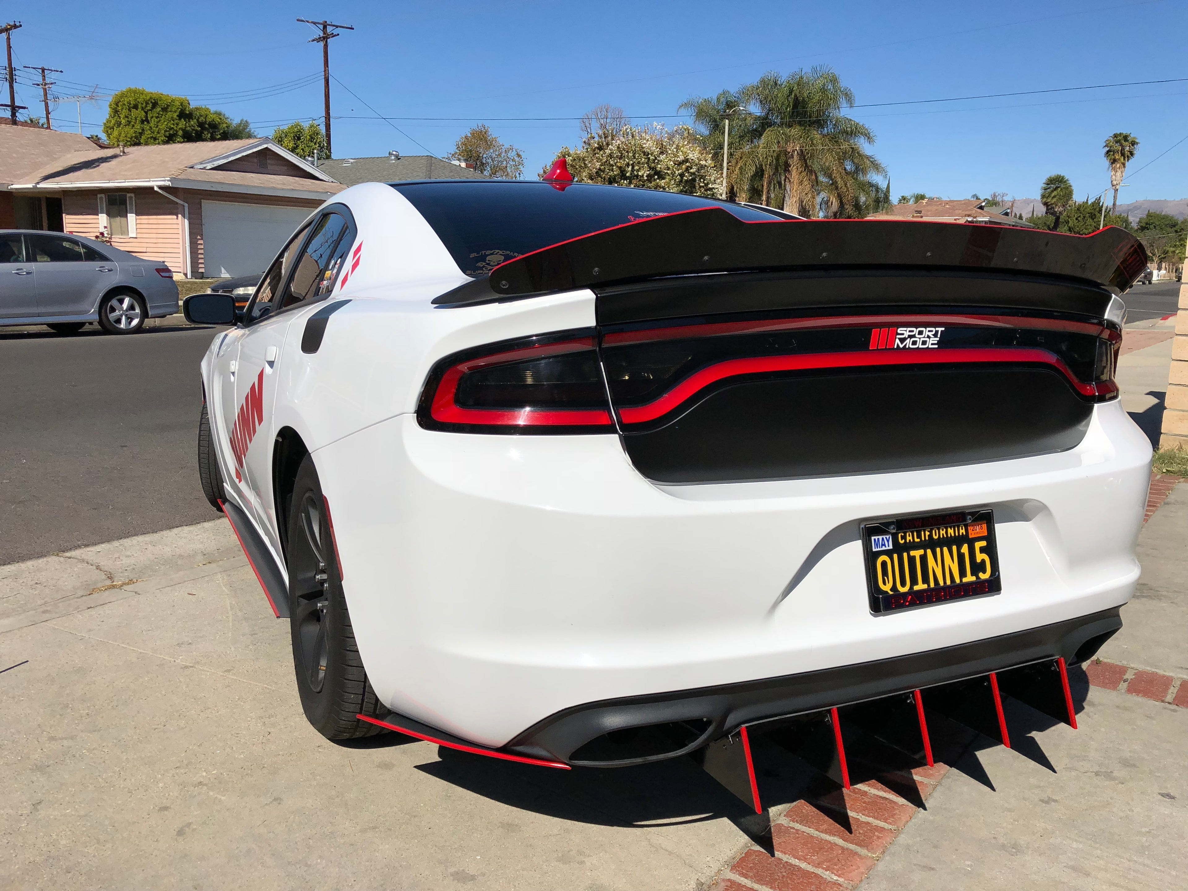 2015 - 2019 Dodge Charger SXT RT Rear Diffusers