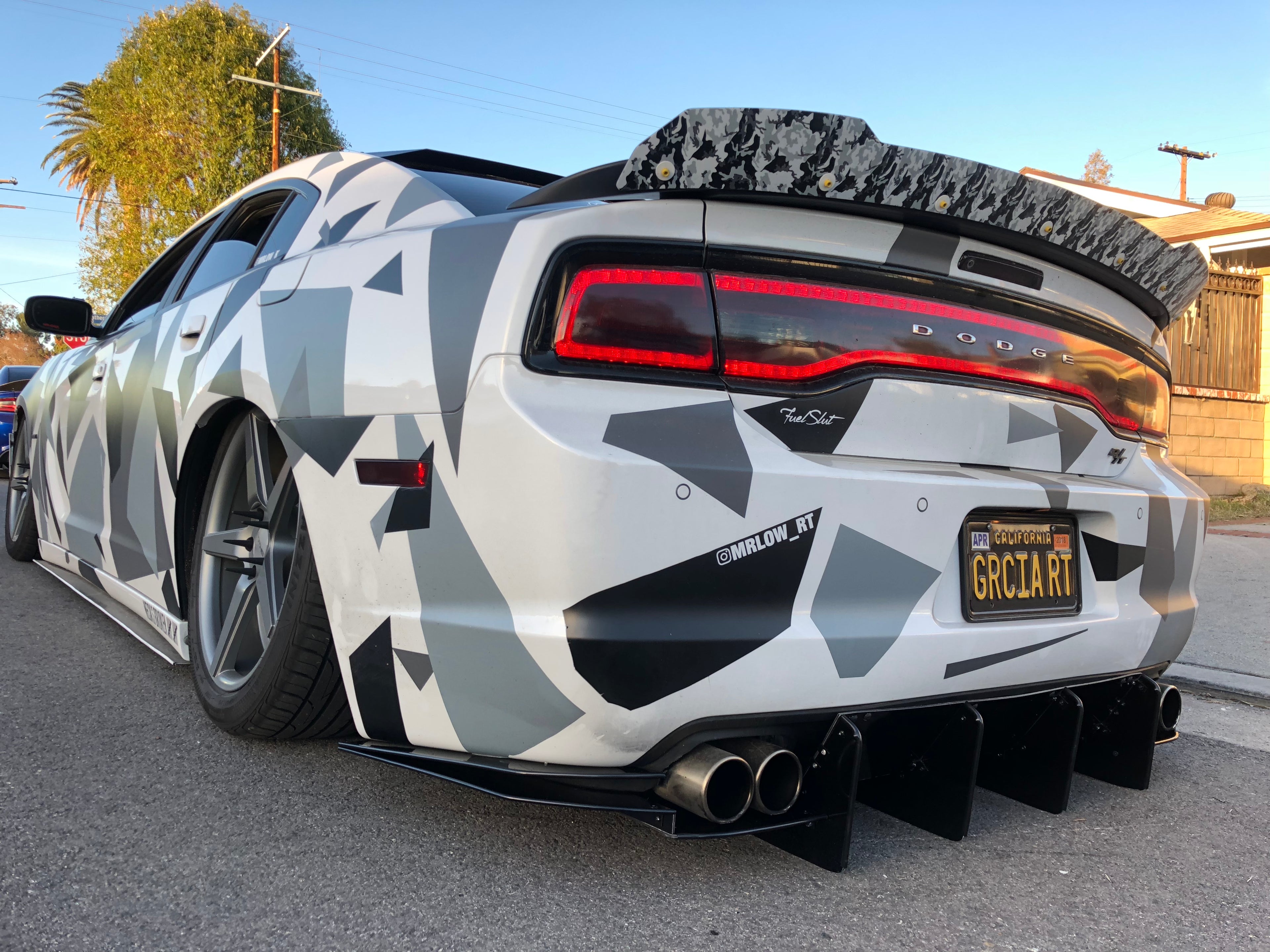 2011 - 2014 Dodge Charger SXT SRT: Custom Rear Diffusers