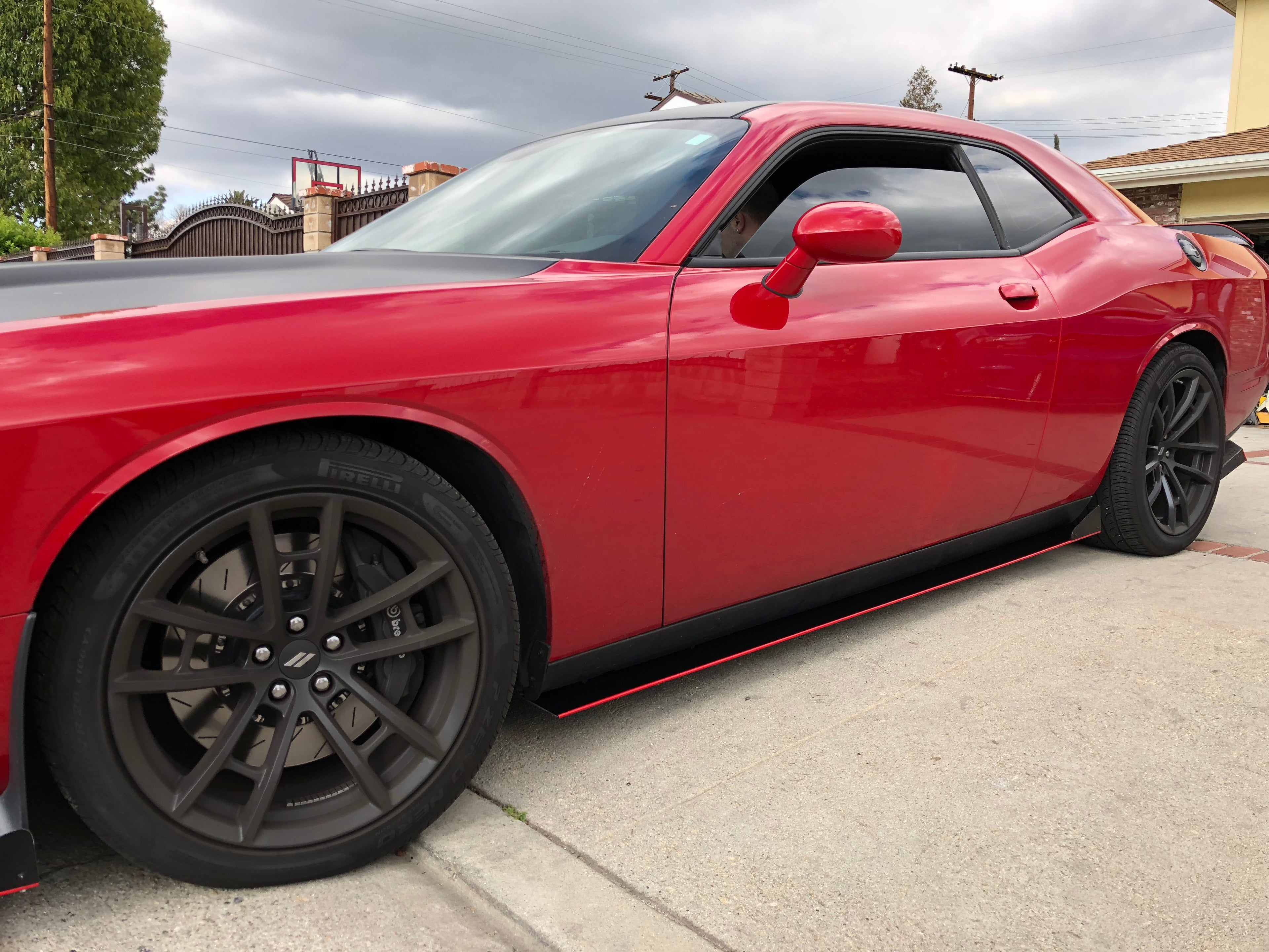 2008 - 2023 Dodge Challenger: Reg Straight Style Side Skirts