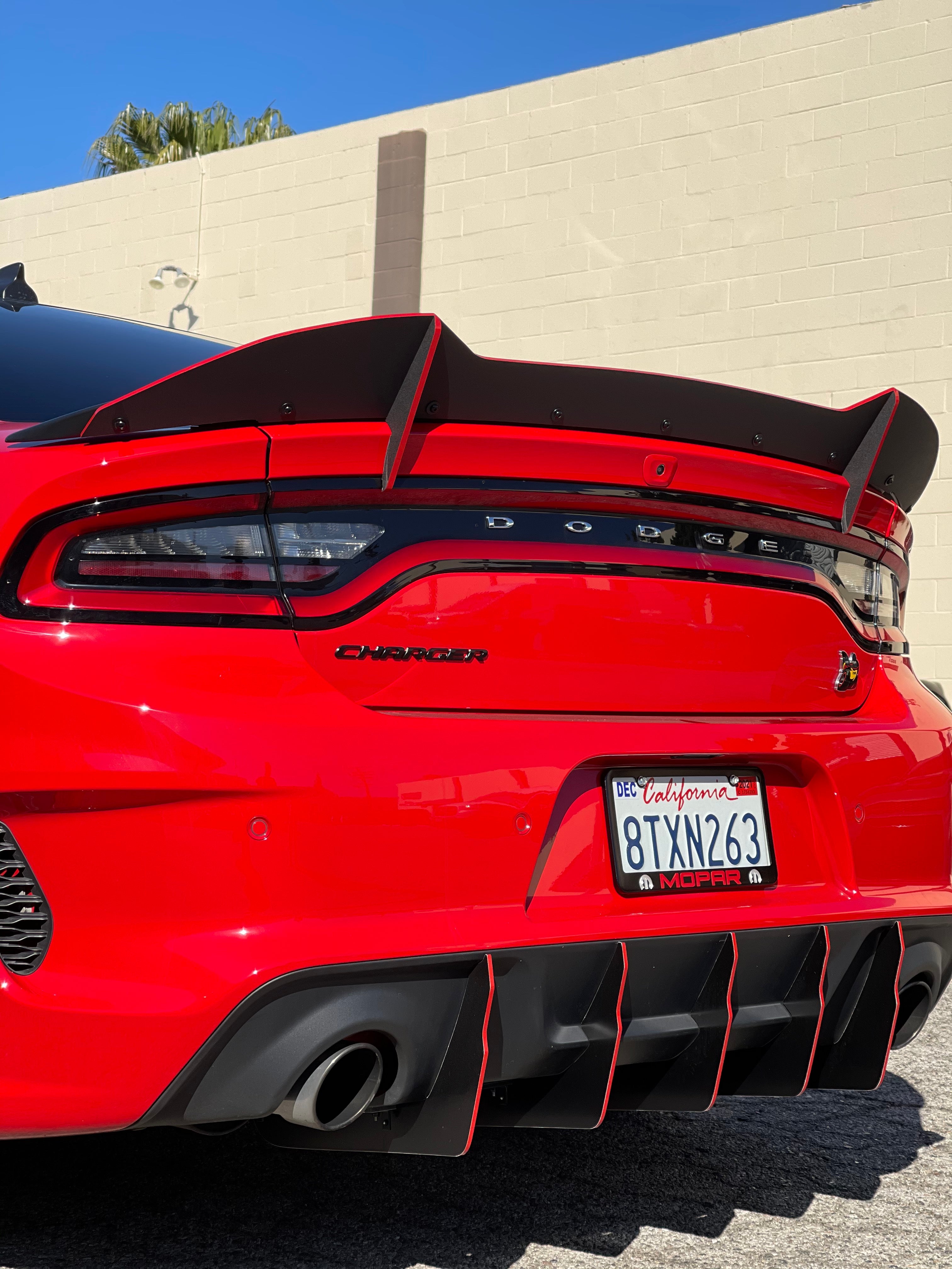 2020 - 2023 Dodge Charger Hellcat Widebody V2 +1 Sharp Design Wickerbill