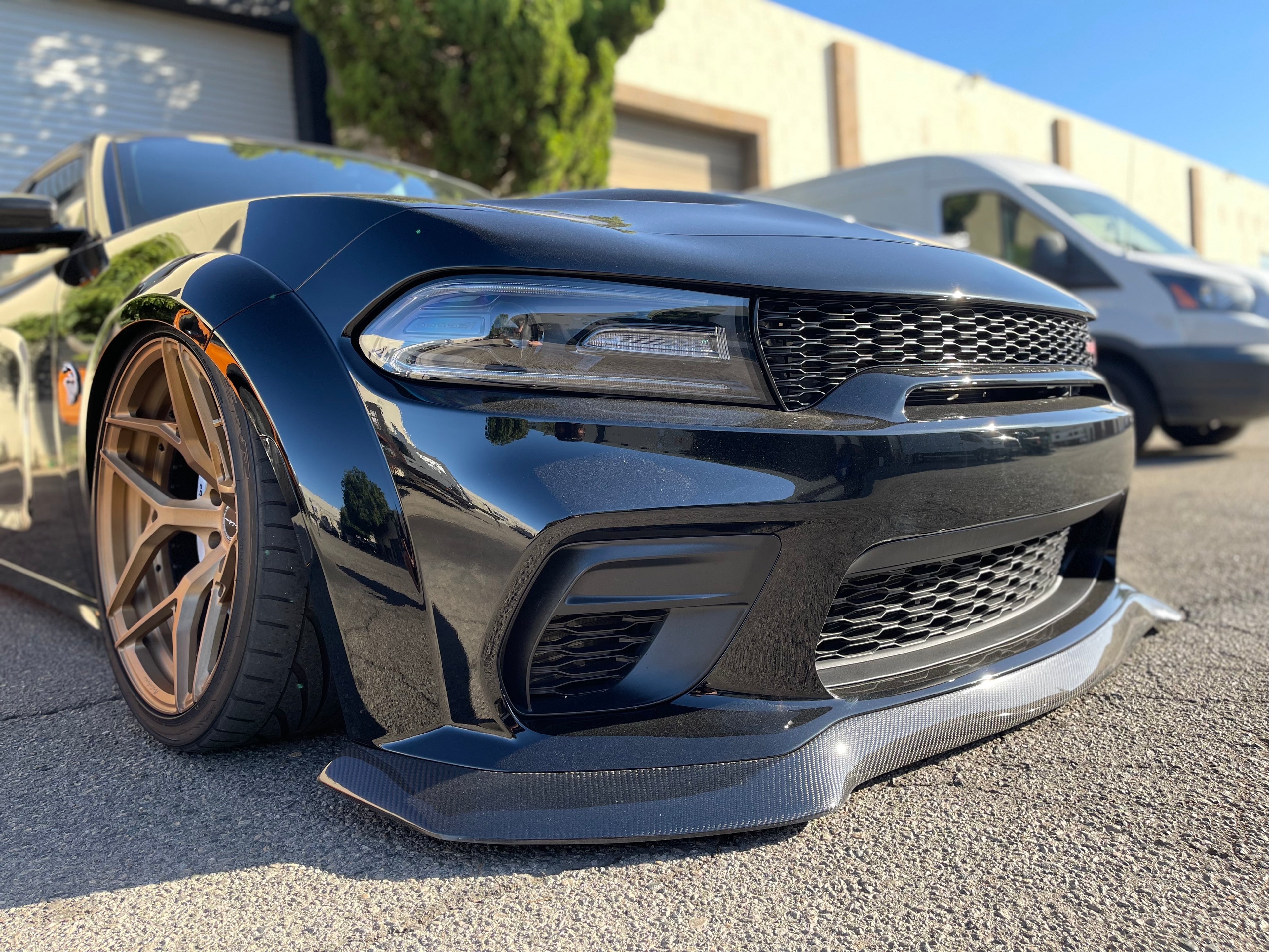 2020 - 2023 Dodge Charger Widebody Front Bumper Lip: Daytona Design