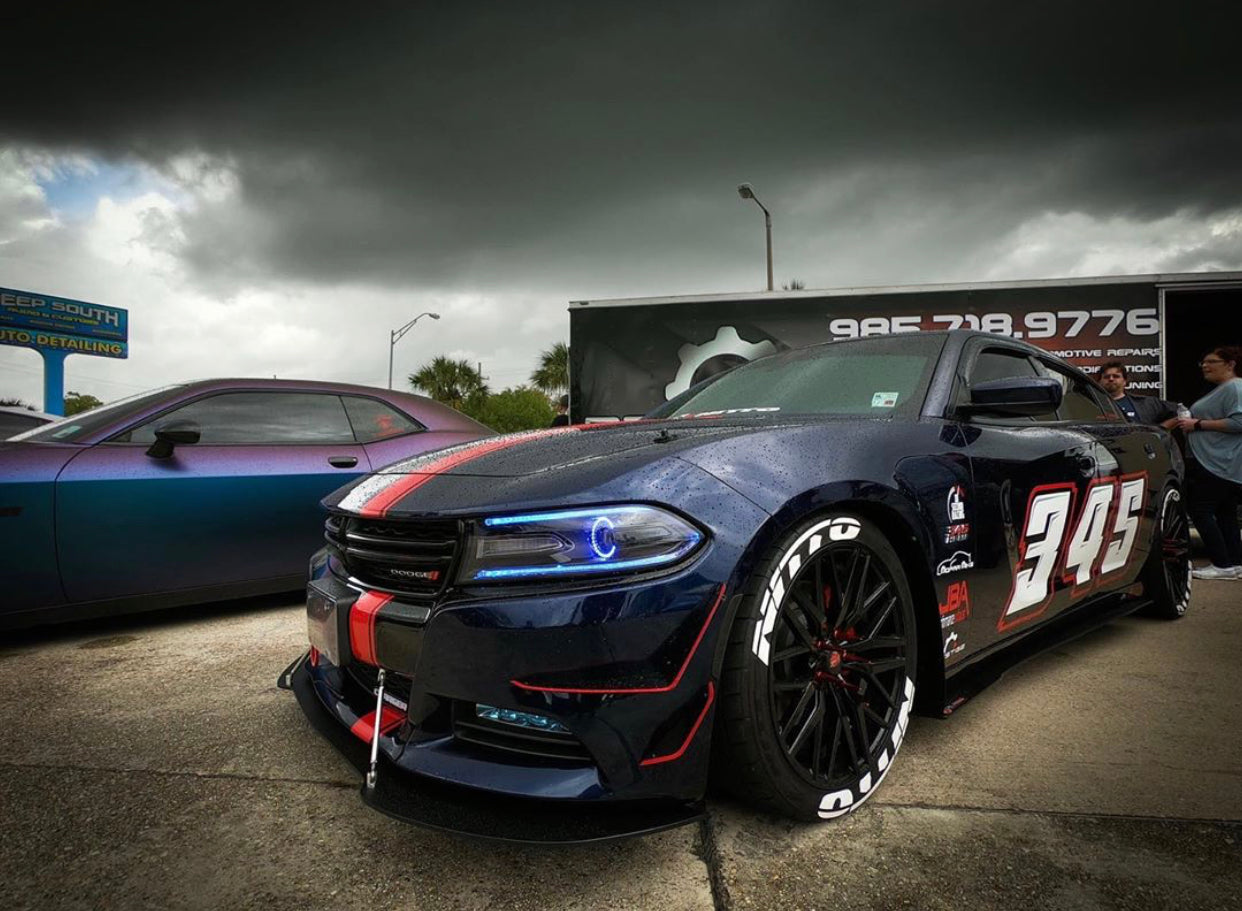 2015 - 2023 Dodge Charger SE SXT RT: 4 Piece Canards